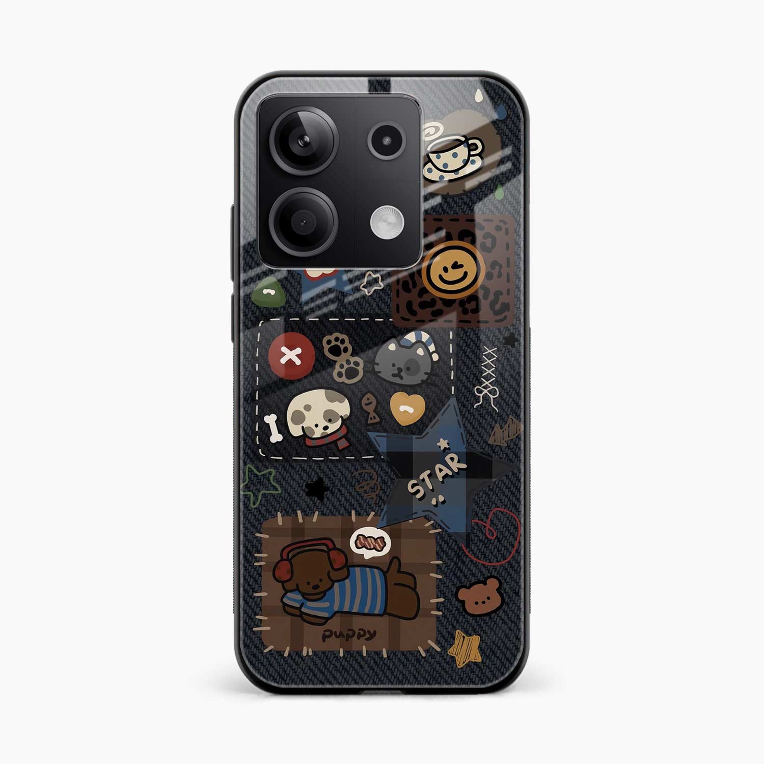 Cute Doodle Poco X6 5G Back Cover