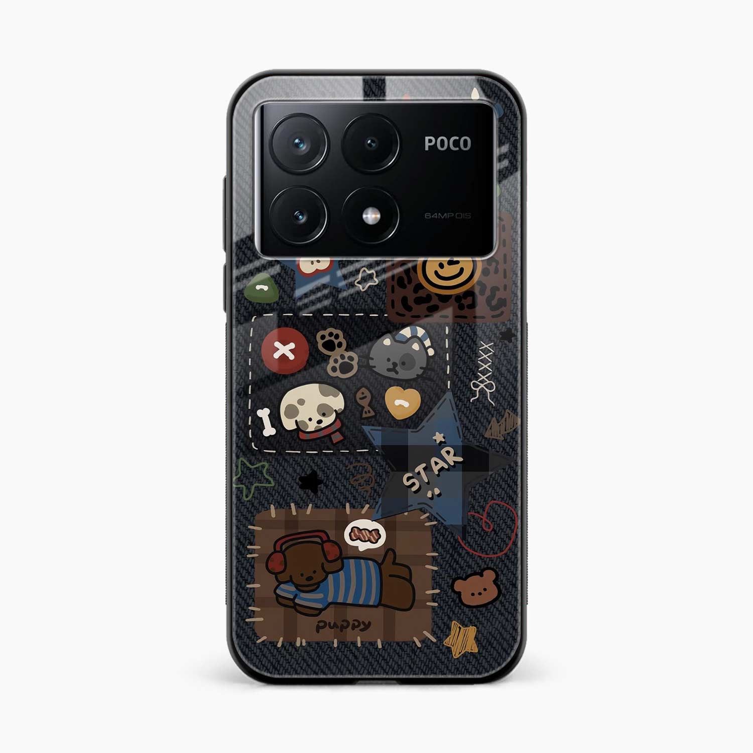 Cute Doodle Poco X6 Pro 5G Back Cover