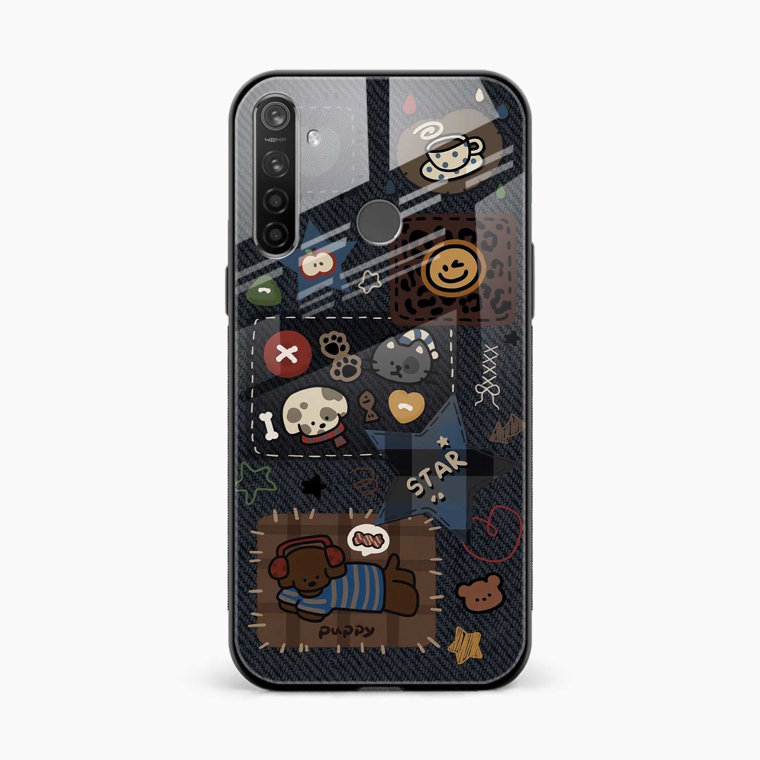 Cute Doodle Realme 5i Back Cover