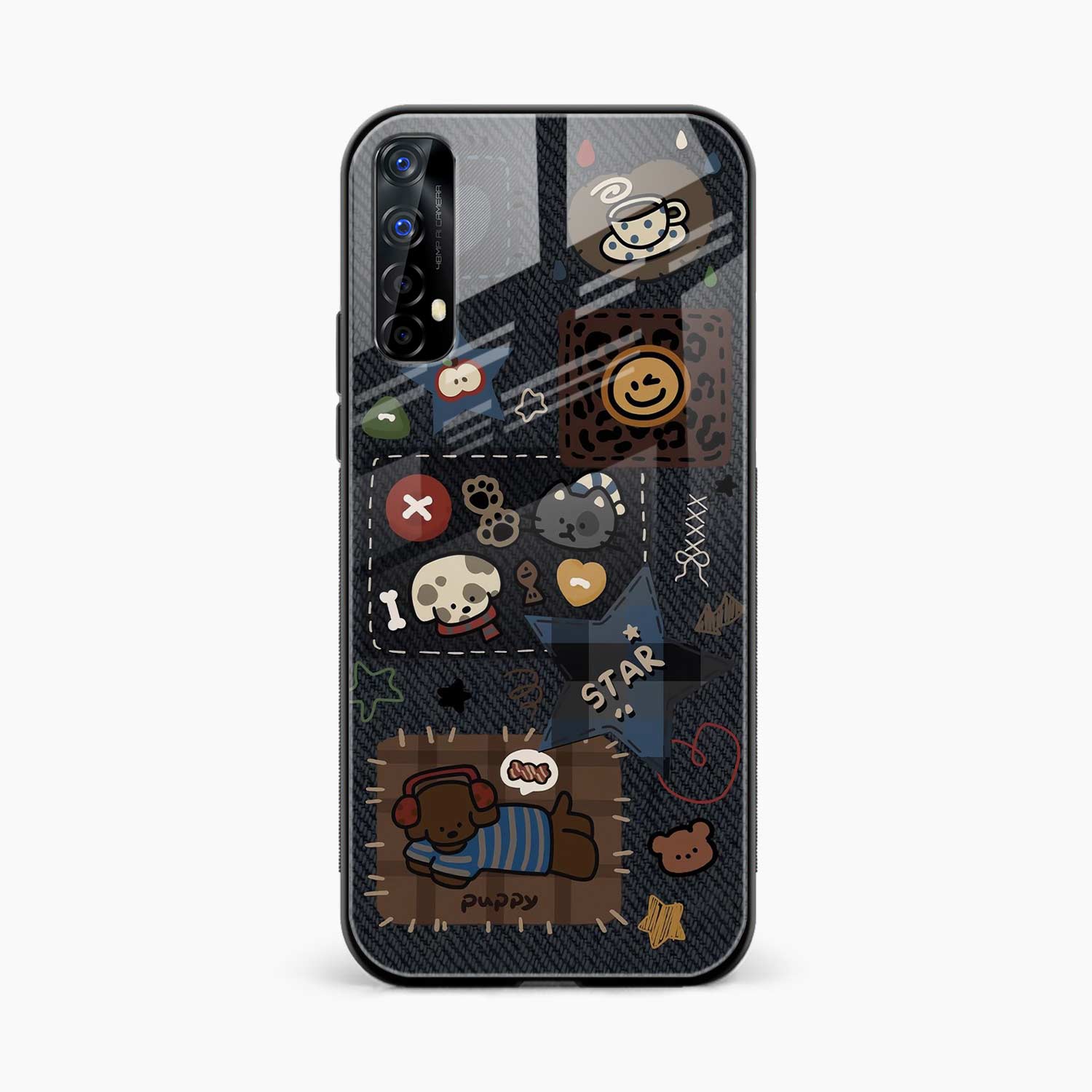 Cute Doodle Realme 7 Back Cover