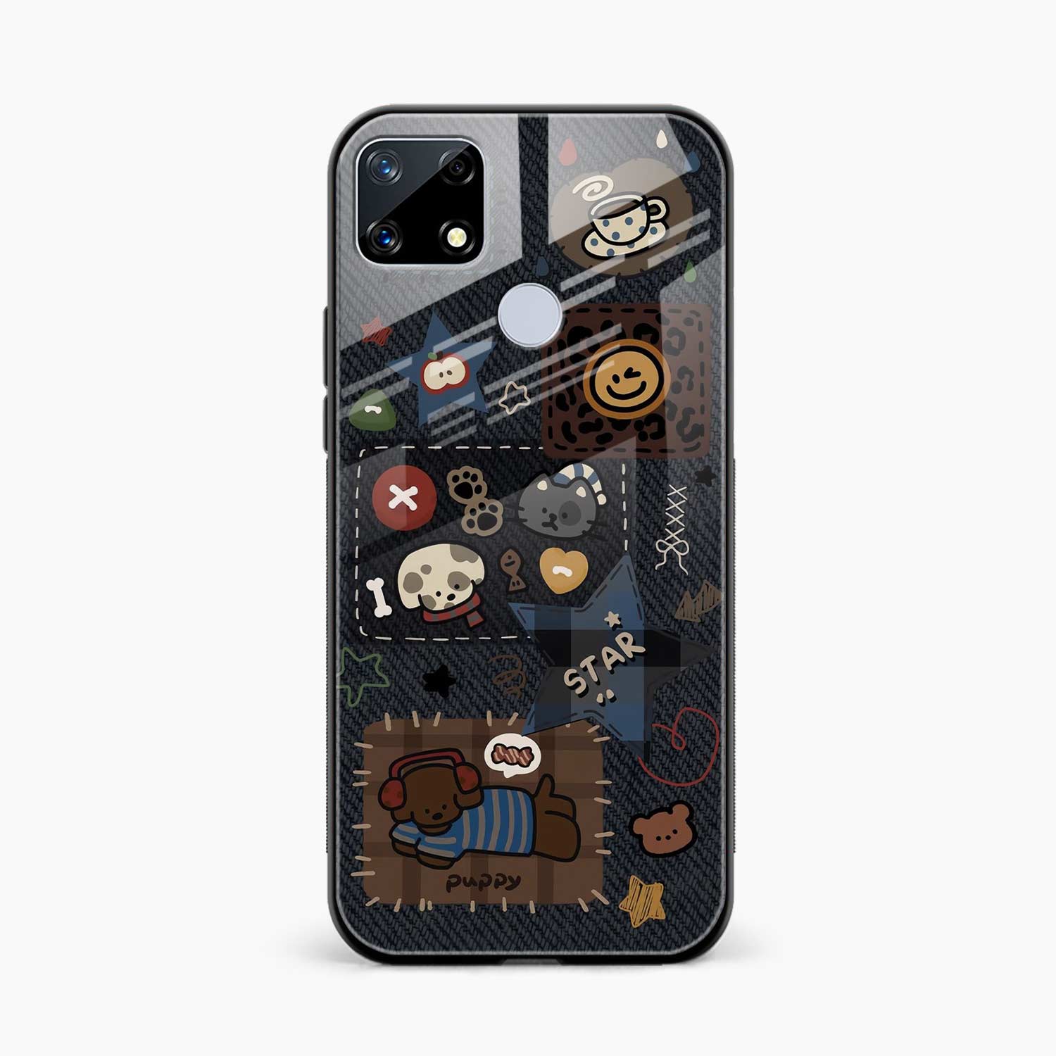 Cute Doodle Realme C21 Back Cover