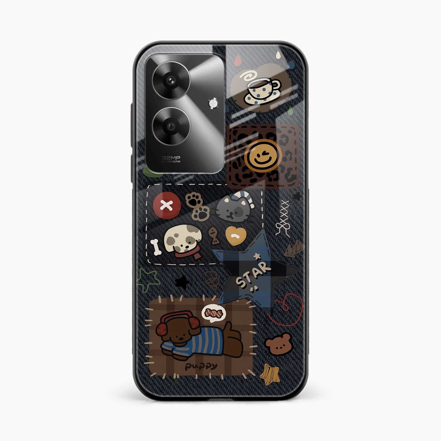 Cute Doodle Realme C61 Back Cover