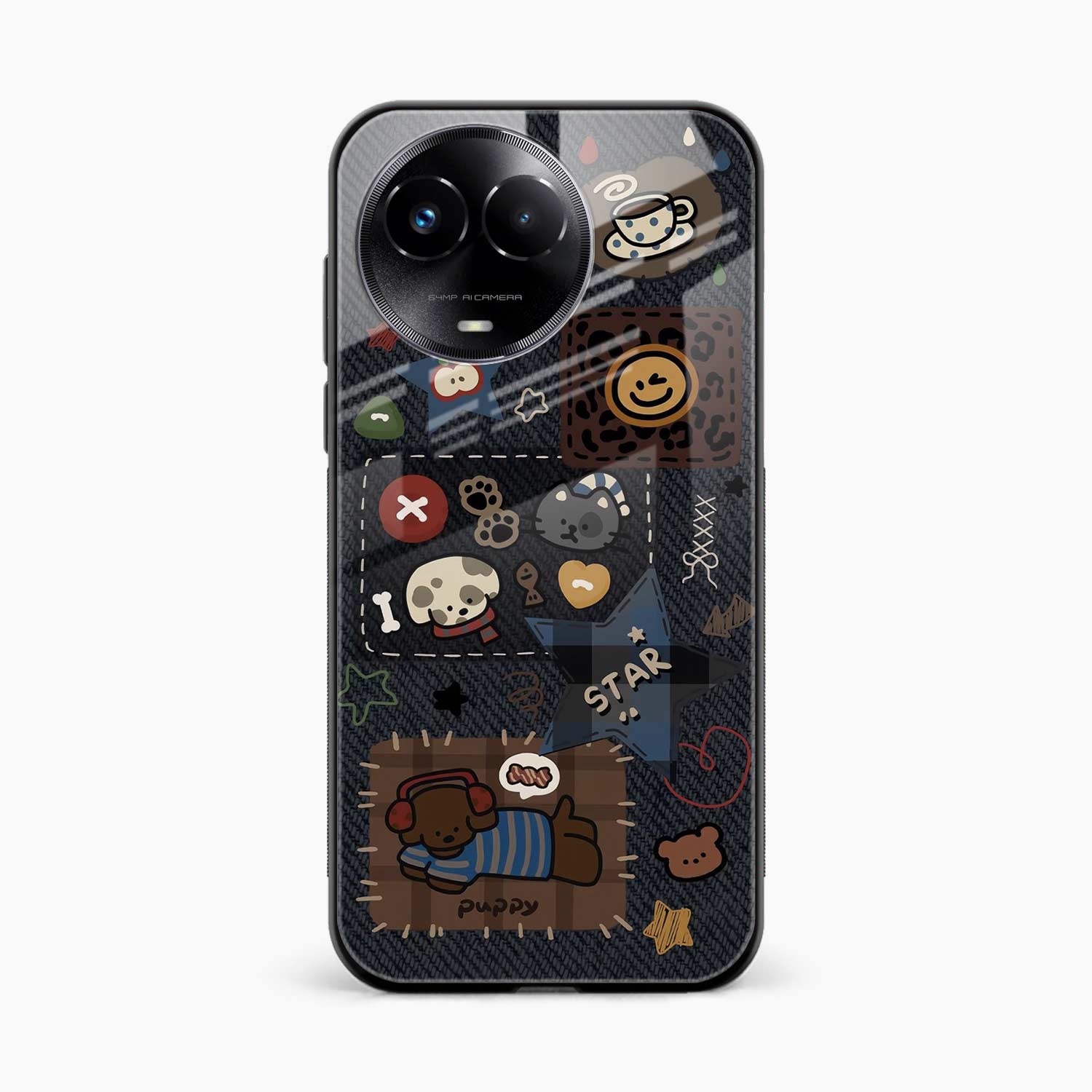 Cute Doodle Realme C67 5G Back Cover