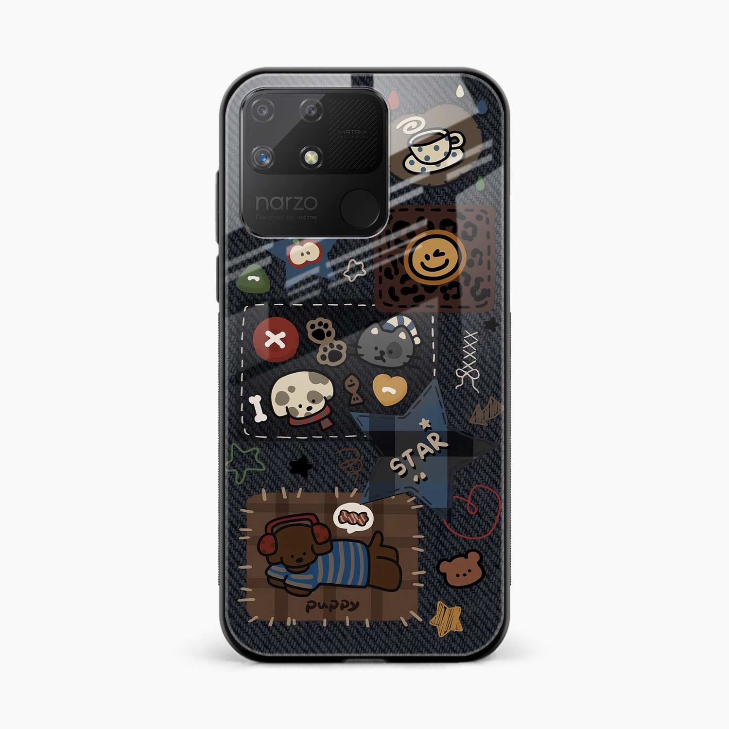 Cute Doodle Realme Narzo 50a Back Cover