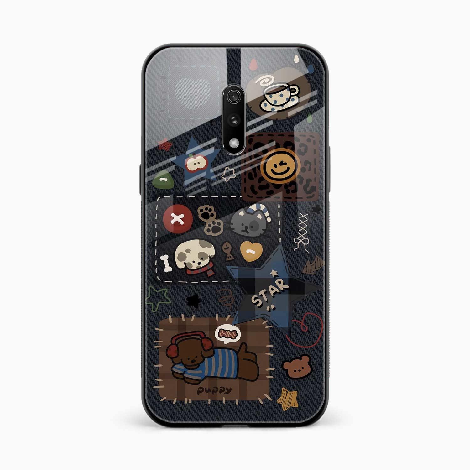 Cute Doodle Realme X Back Cover