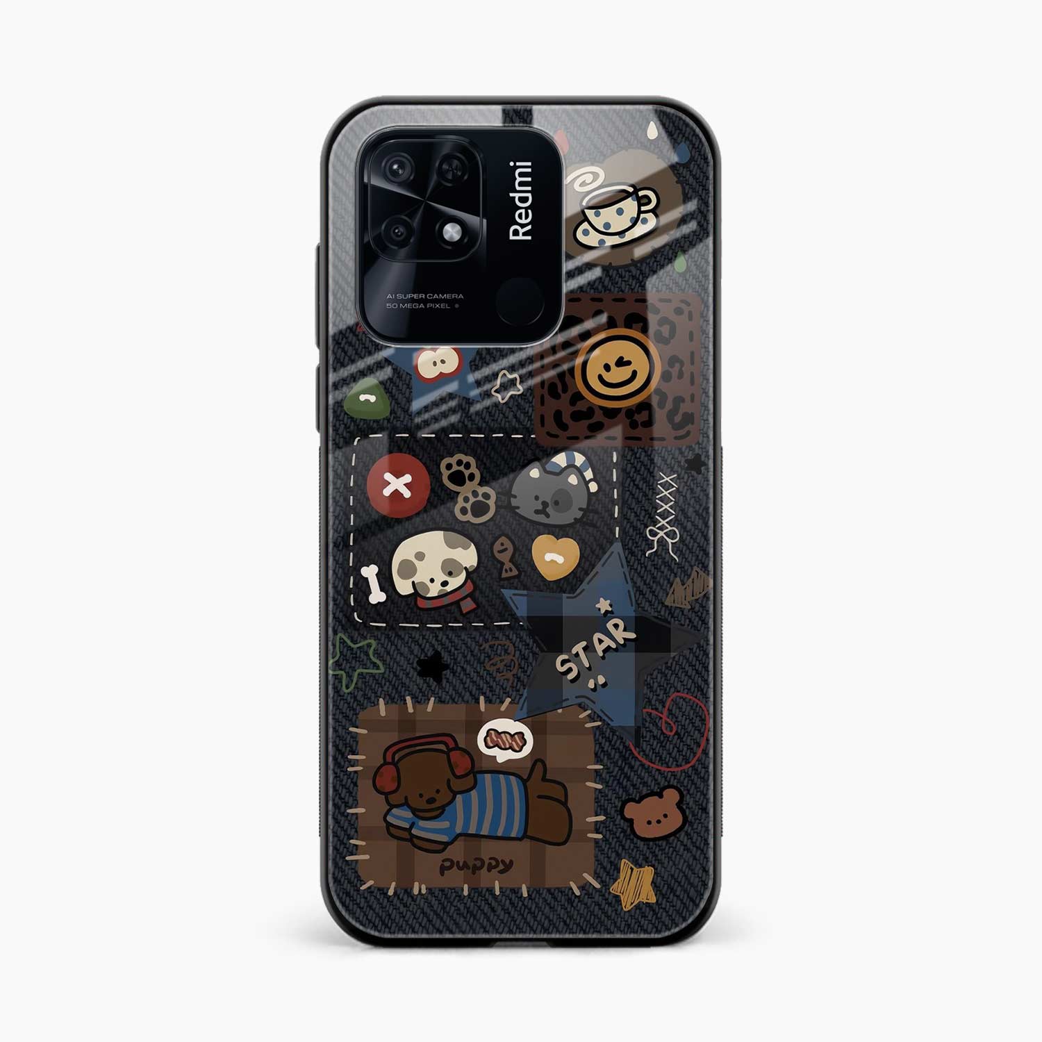 Cute Doodle Redmi 10 Power Back Cover