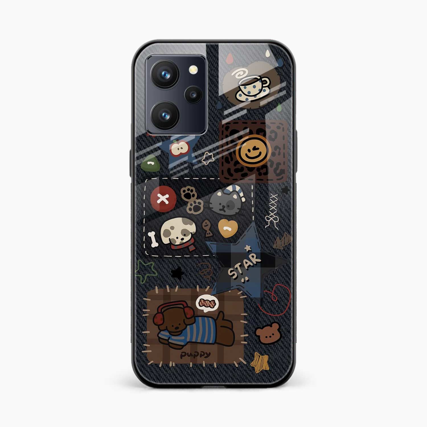 Cute Doodle Redmi 12 Back Cover