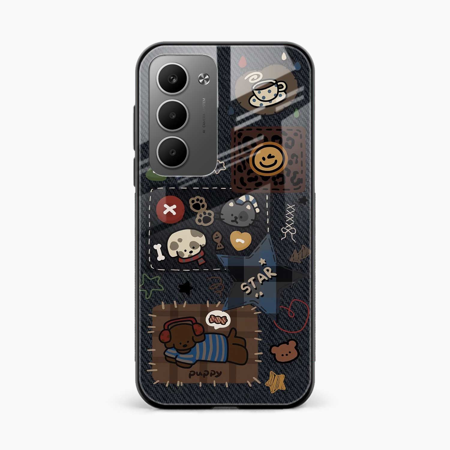 Cute Doodle Redmi 15 5G Back Cover