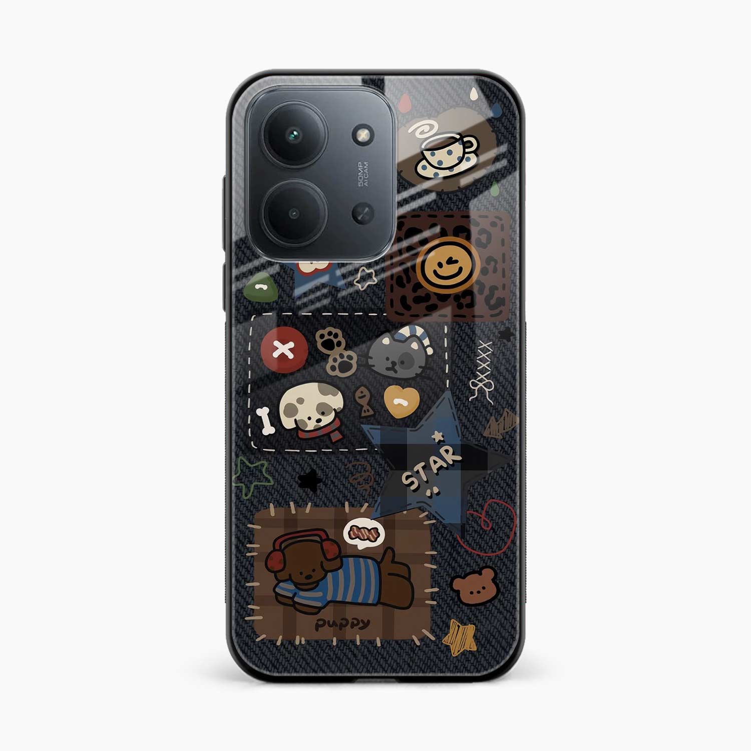 Cute Doodle Redmi 15c 5G Back Cover