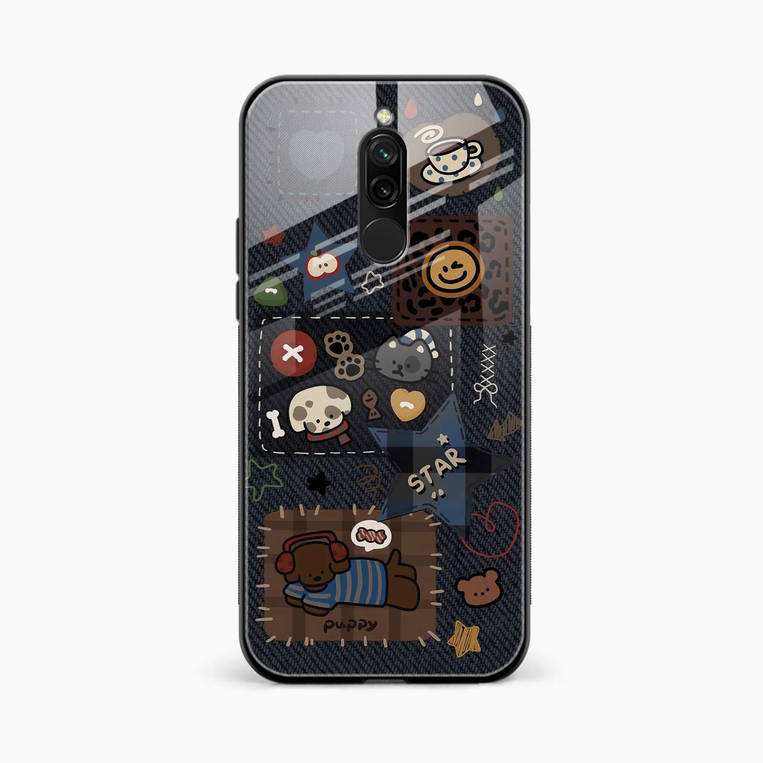 Cute Doodle Redmi 8 Back Cover