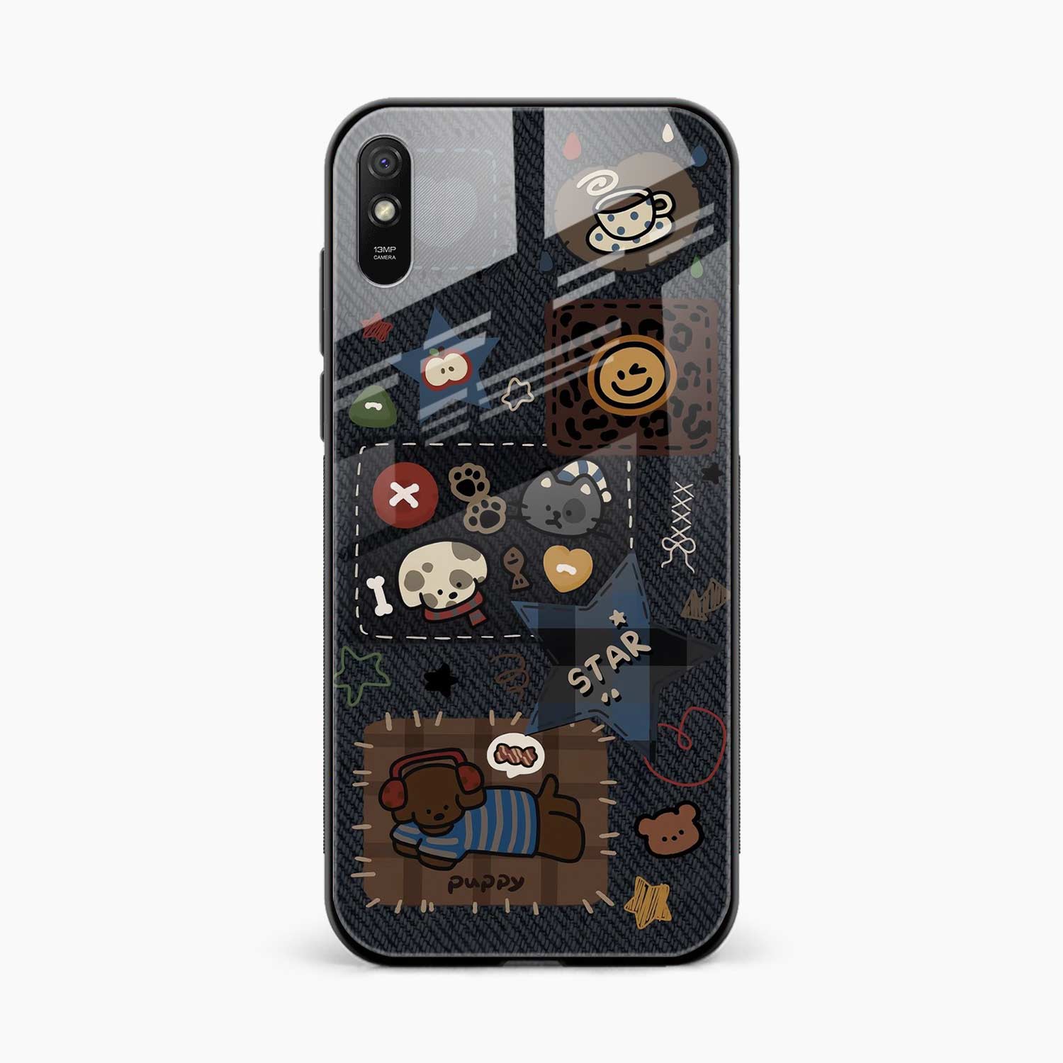 Cute Doodle Redmi 9a Back Cover