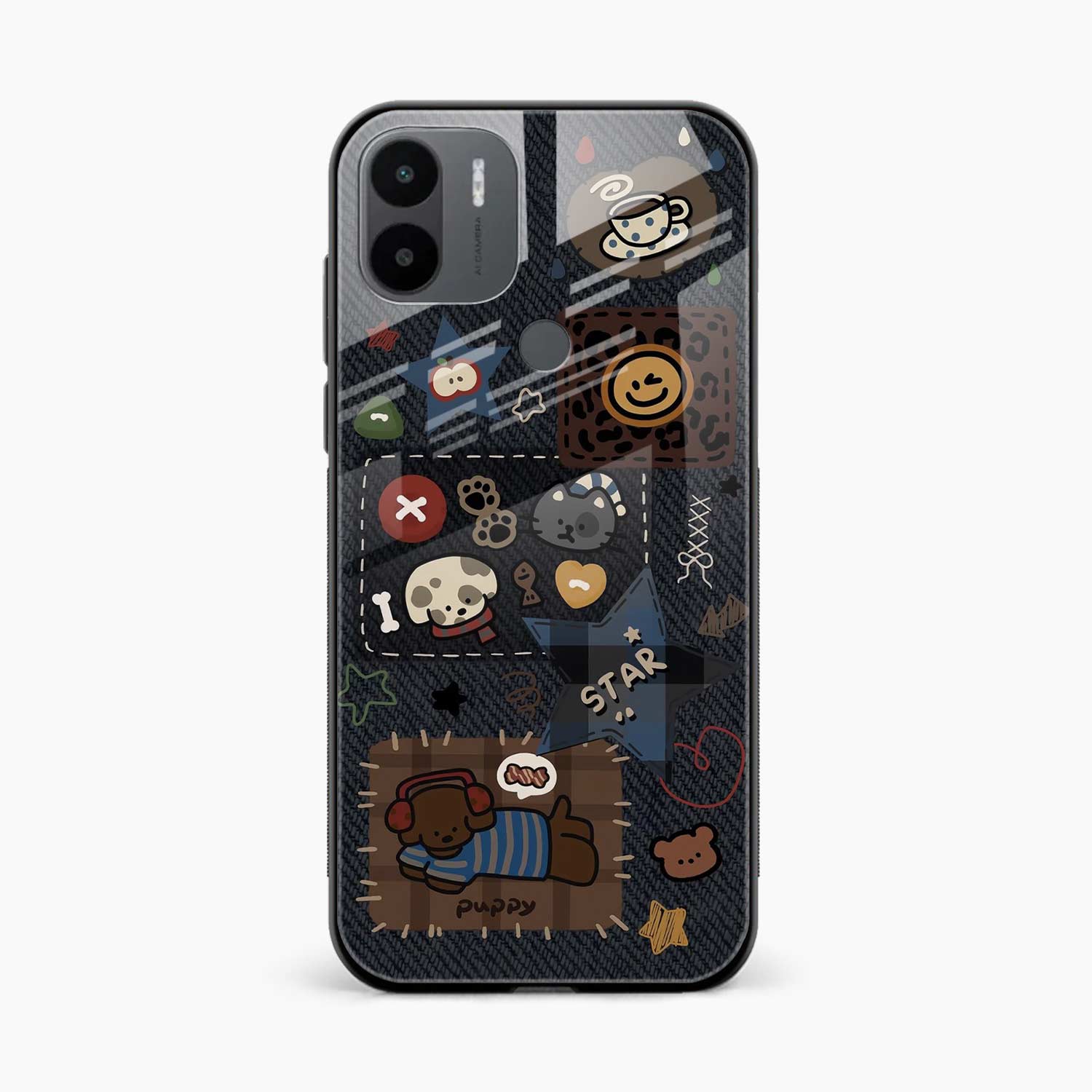 Cute Doodle Redmi A1 Plus Back Cover