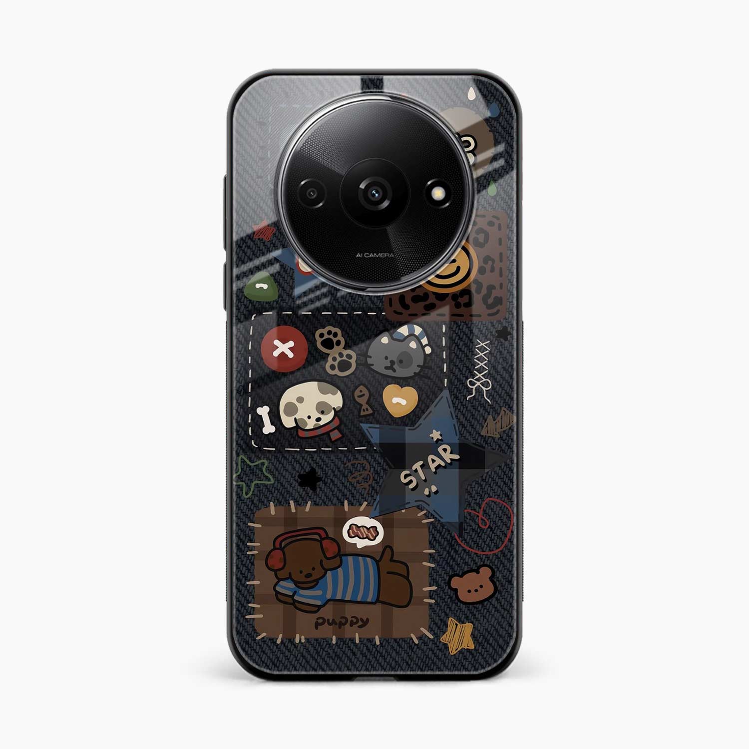 Cute Doodle Redmi A3x Back Cover