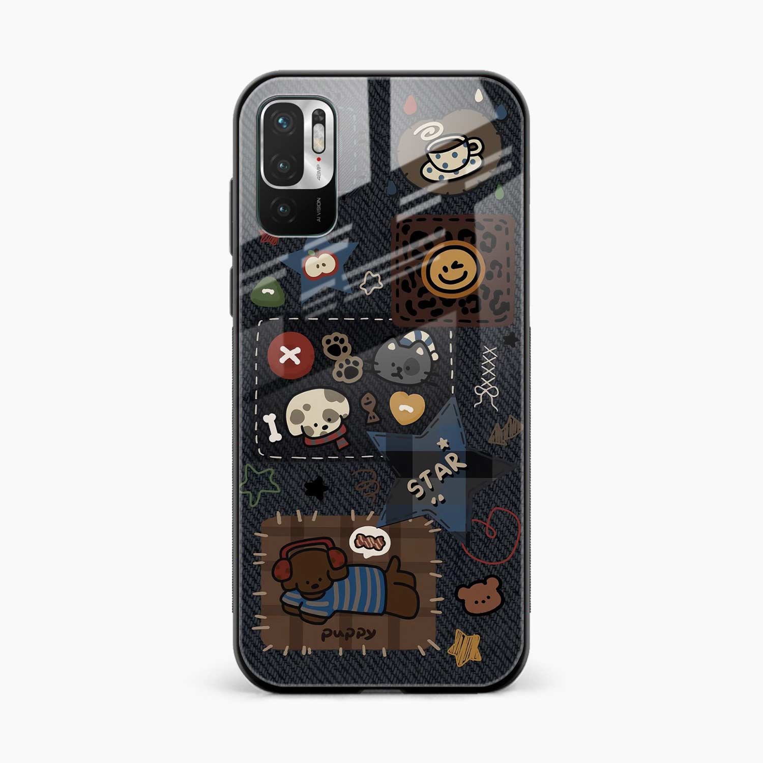 Cute Doodle Redmi Note 10T Back Cover