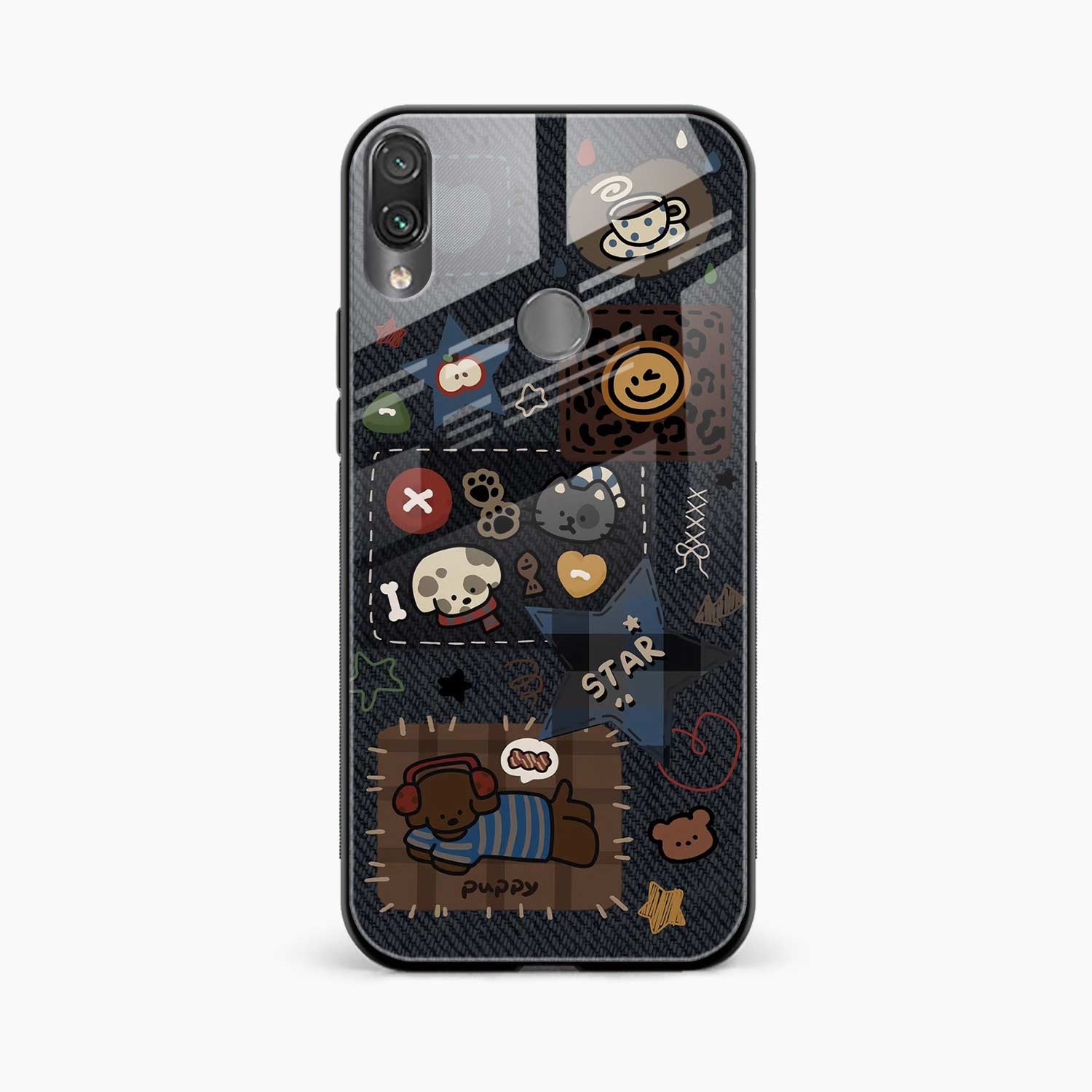 Cute Doodle Redmi Note 7 Back Cover