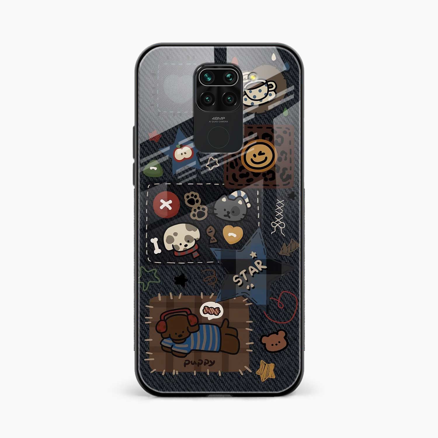 Cute Doodle Redmi Note 9 Back Cover