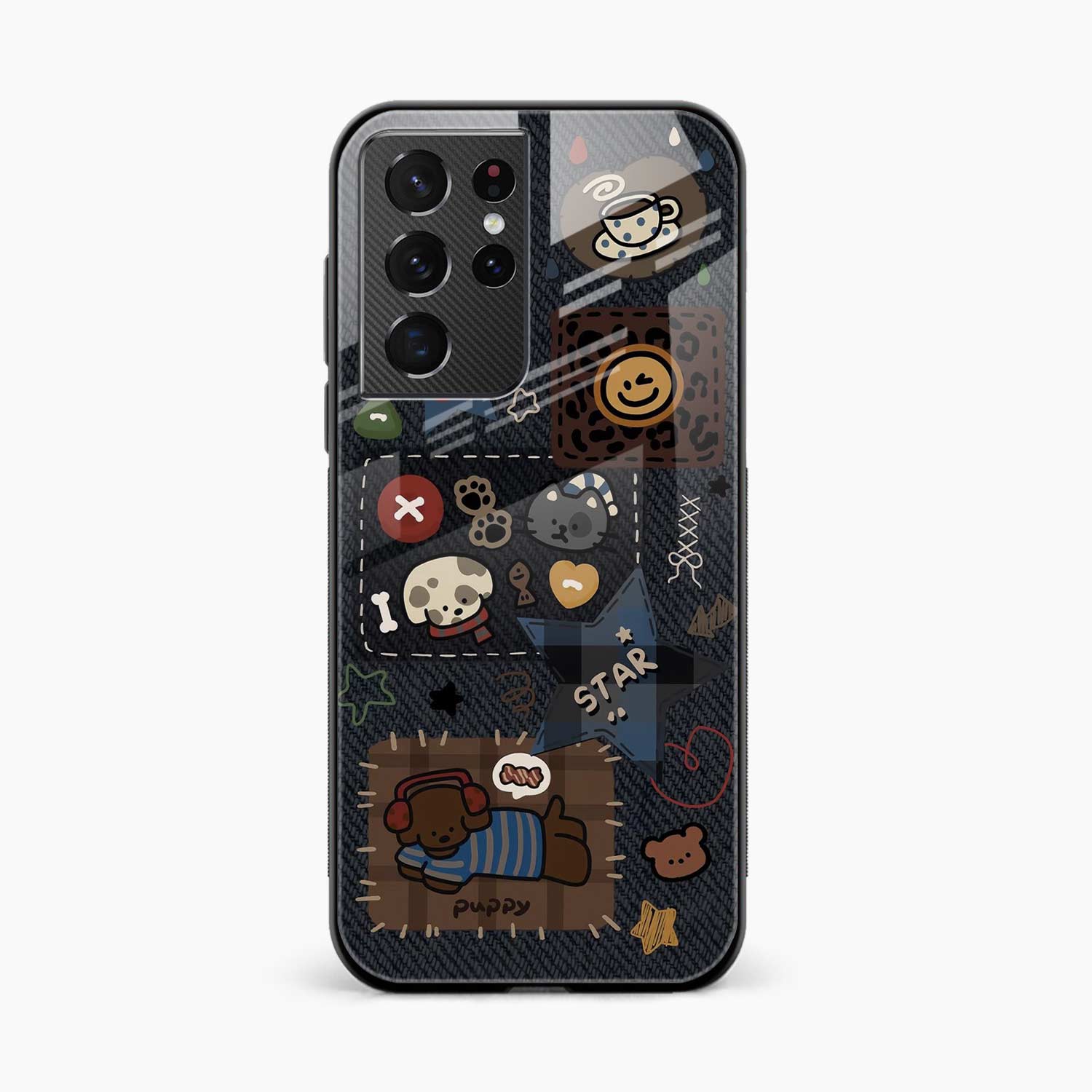 Cute Doodle Samsung S21 Ultra Back Cover