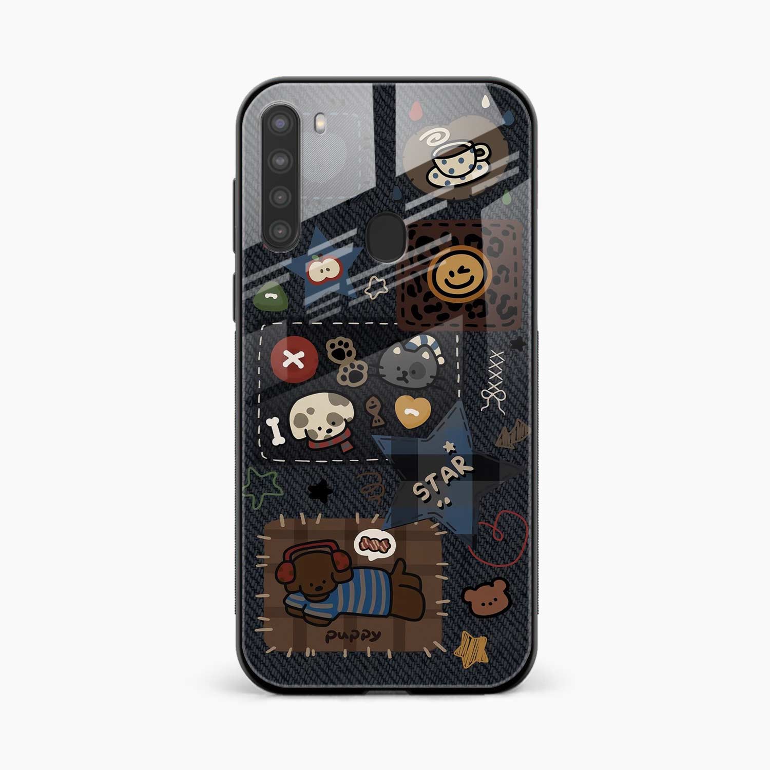 Cute Doodle Samsung A21 Back Cover