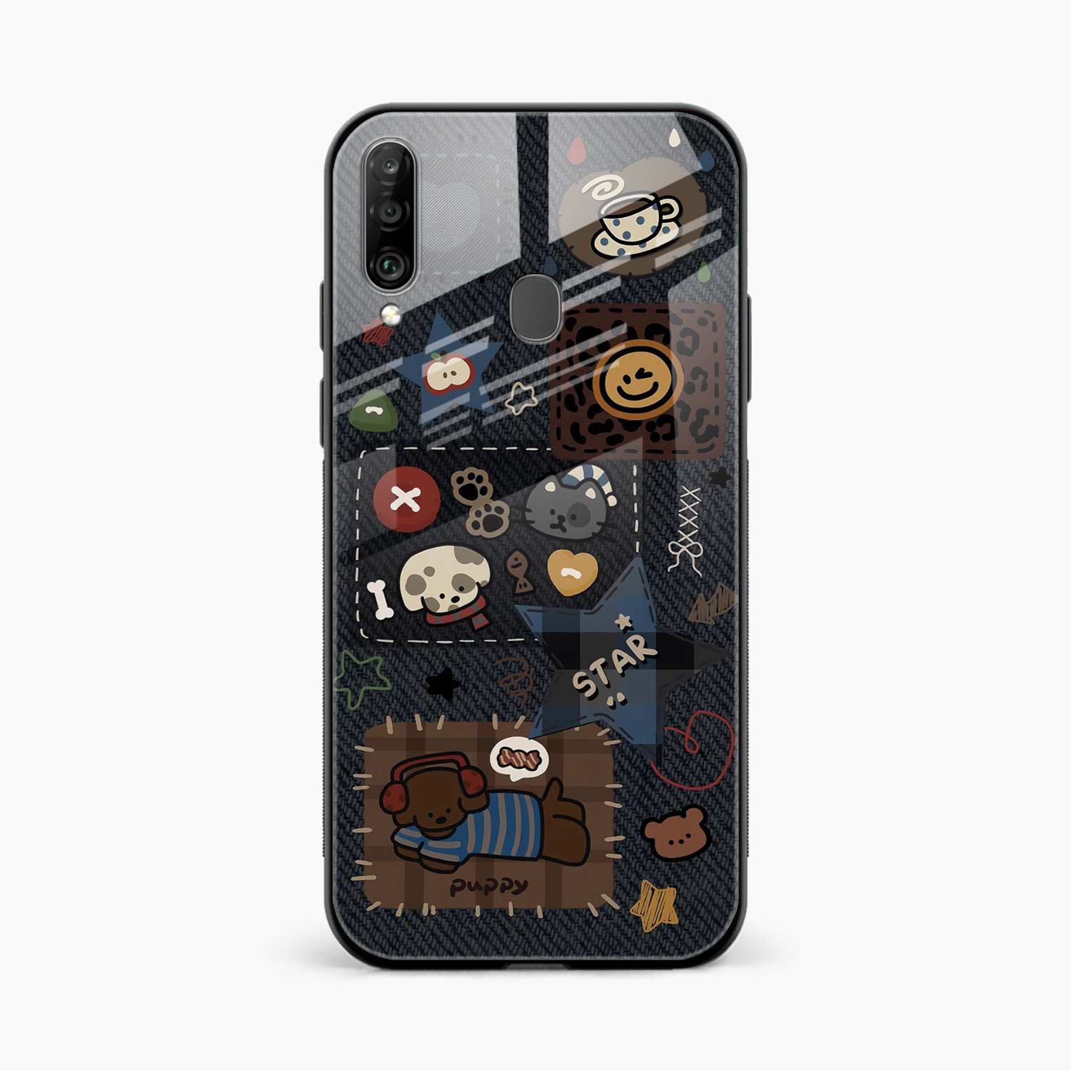 Cute Doodle Samsung A30s Back Cover