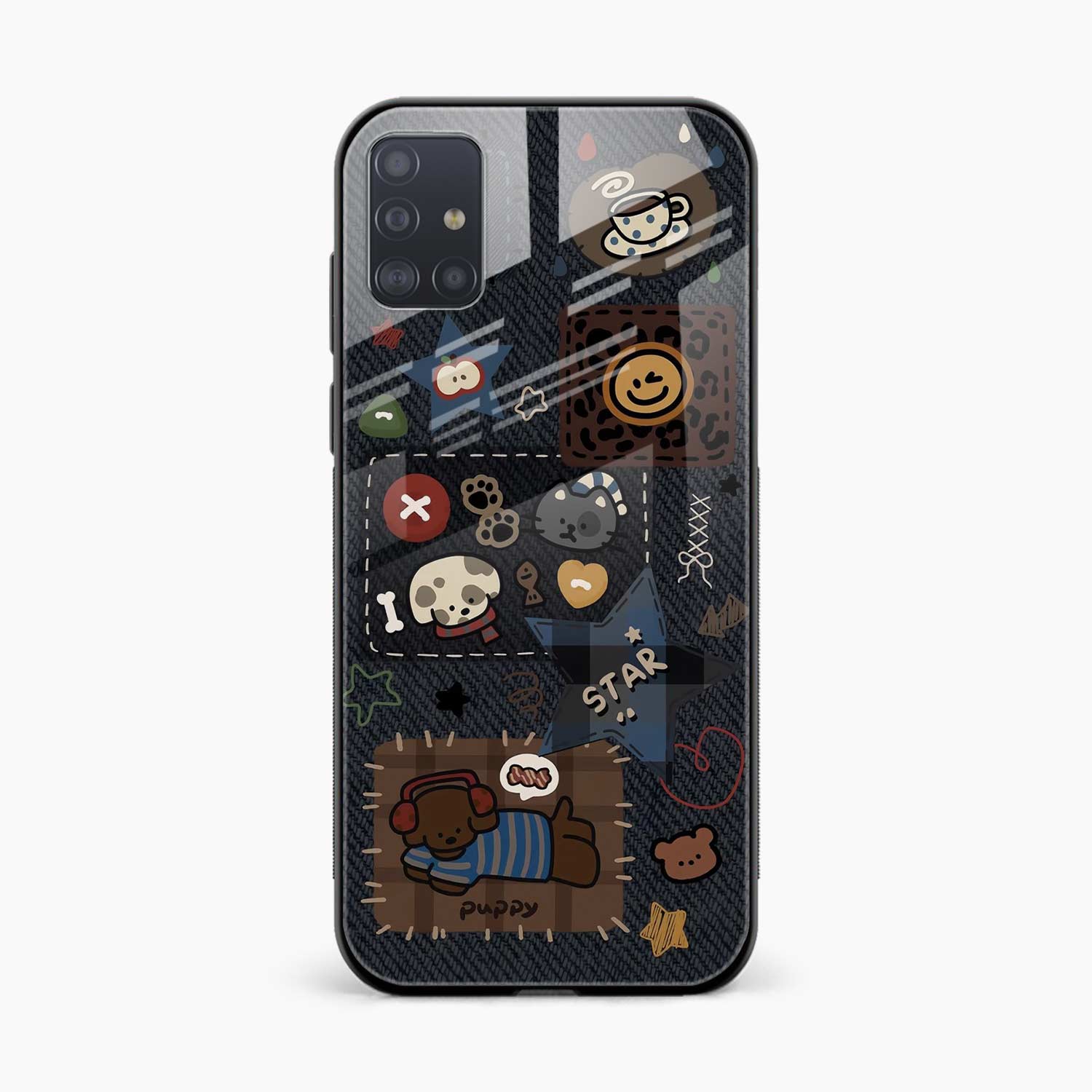 Cute Doodle Samsung A51 Back Cover