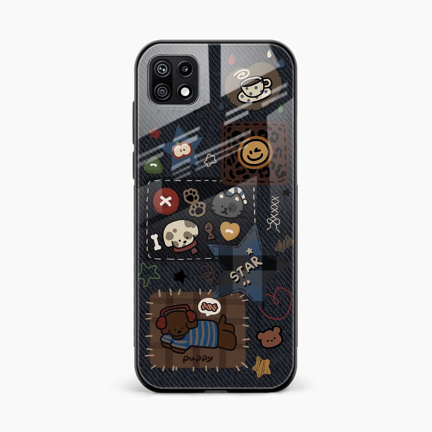 Cute Doodle Samsung F42 Back Cover
