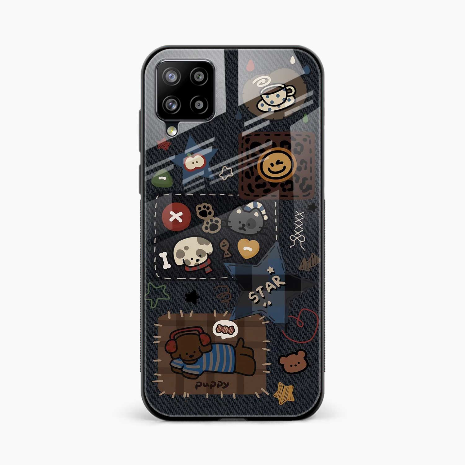 Cute Doodle Samsung F62 Back Cover