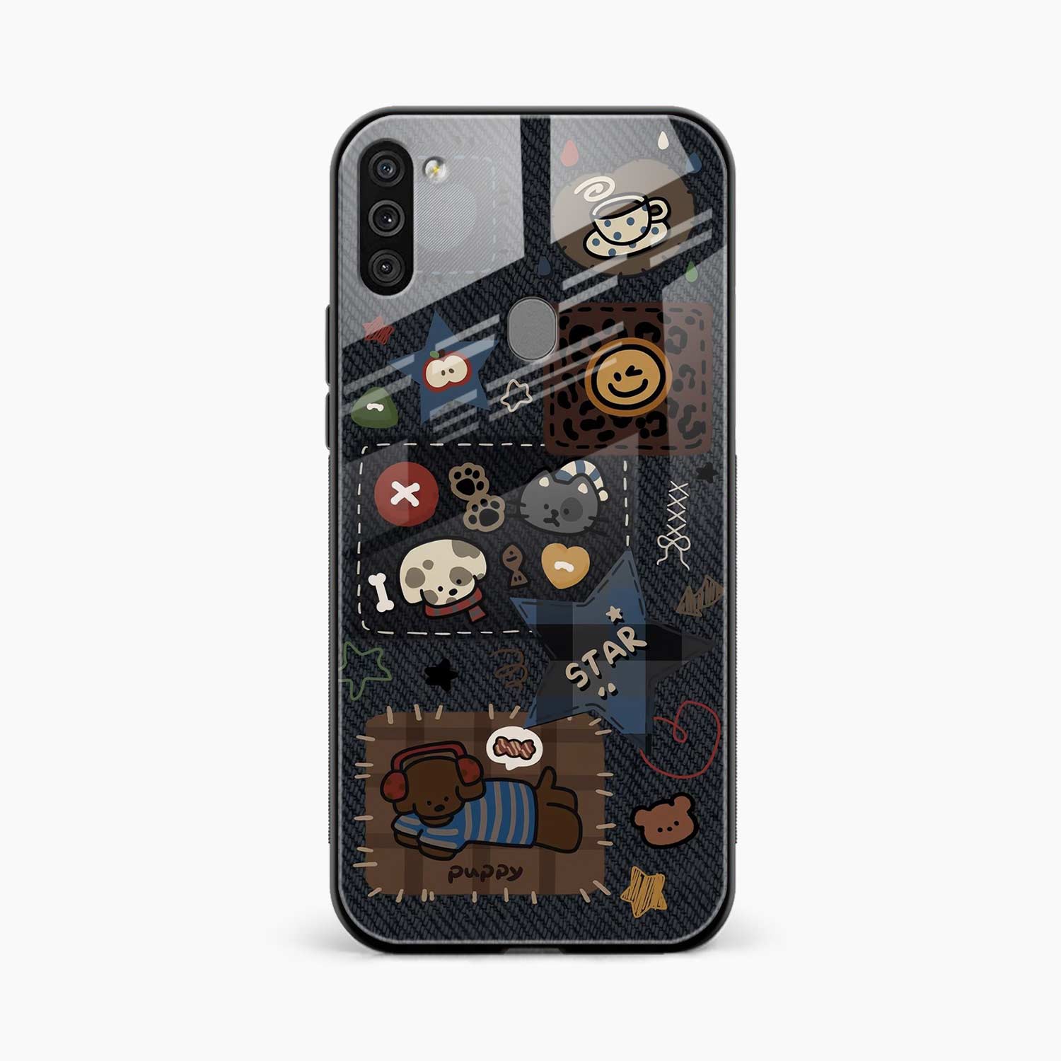 Cute Doodle Samsung M11 Back Cover