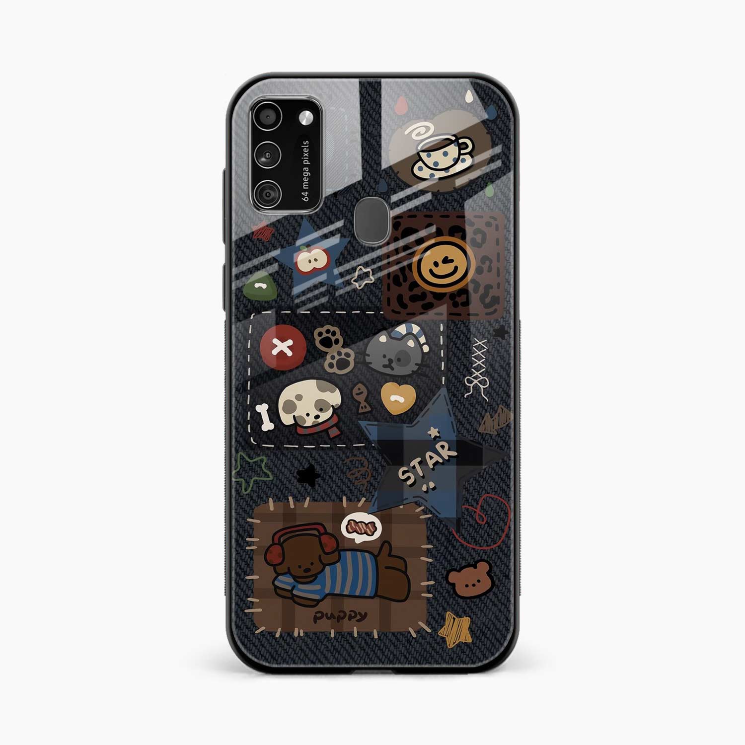 Cute Doodle Samsung M21 Back Cover