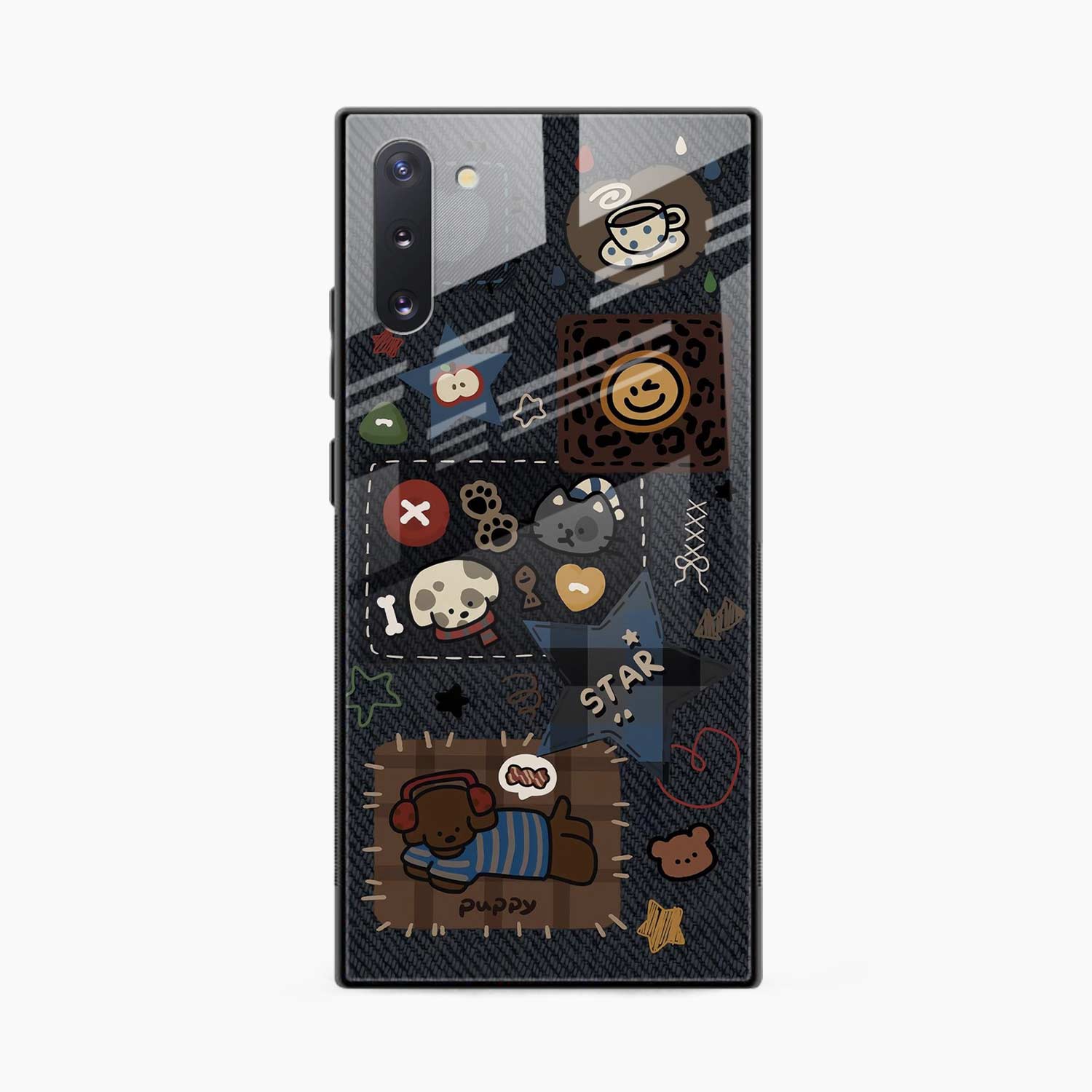 Cute Doodle Samsung Note 10 Back Cover