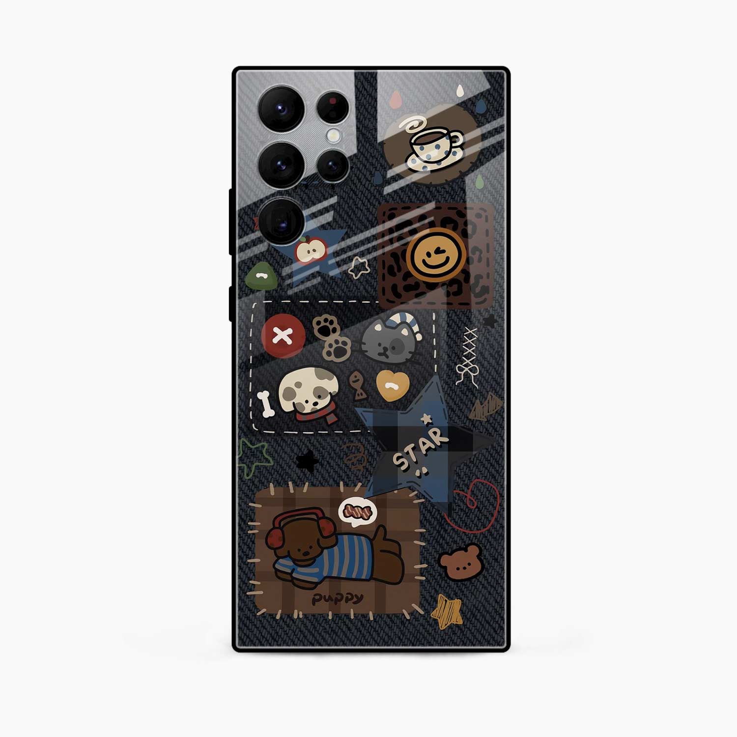 Cute Doodle Samsung S22 Ultra Back Cover