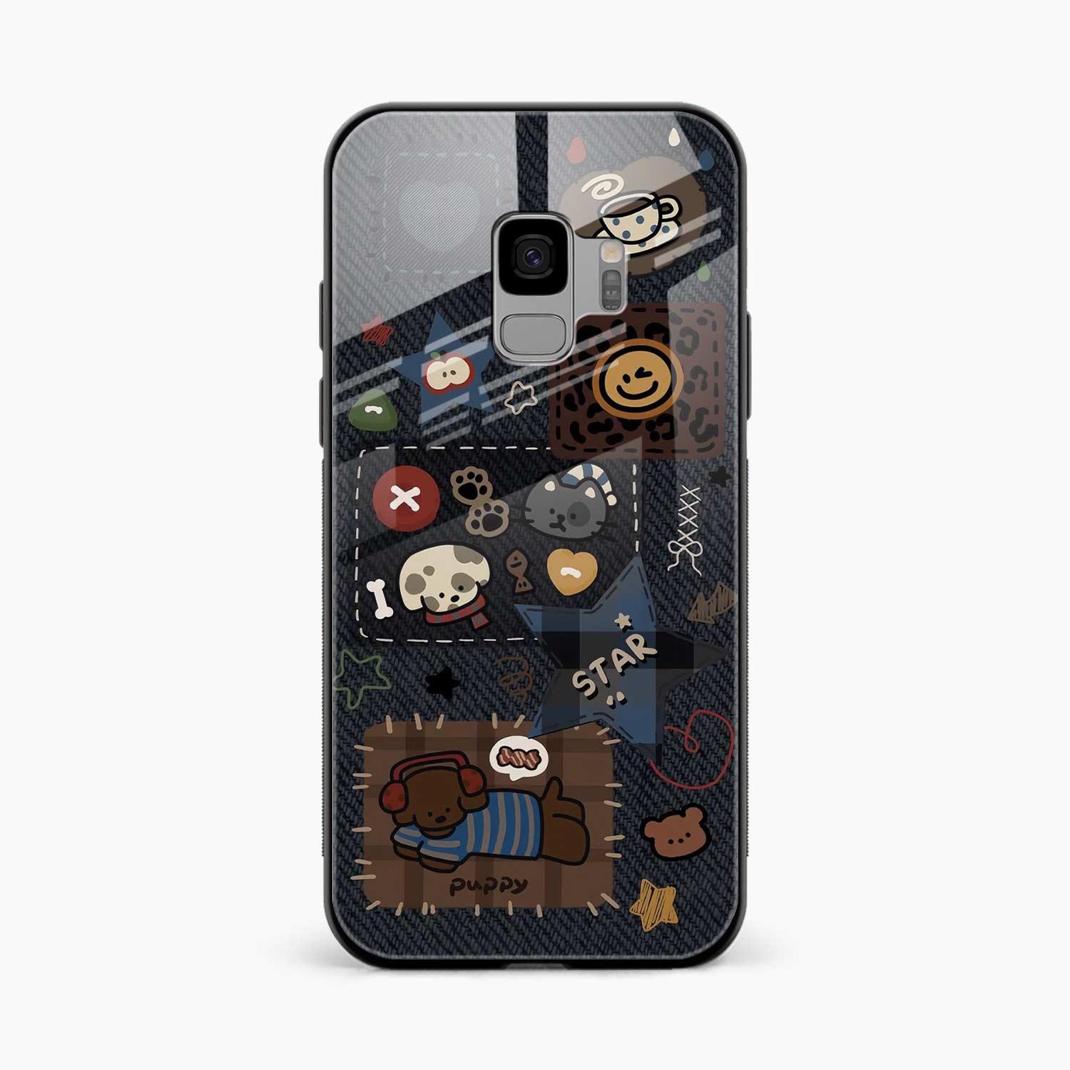 Cute Doodle Samsung S9 Back Cover