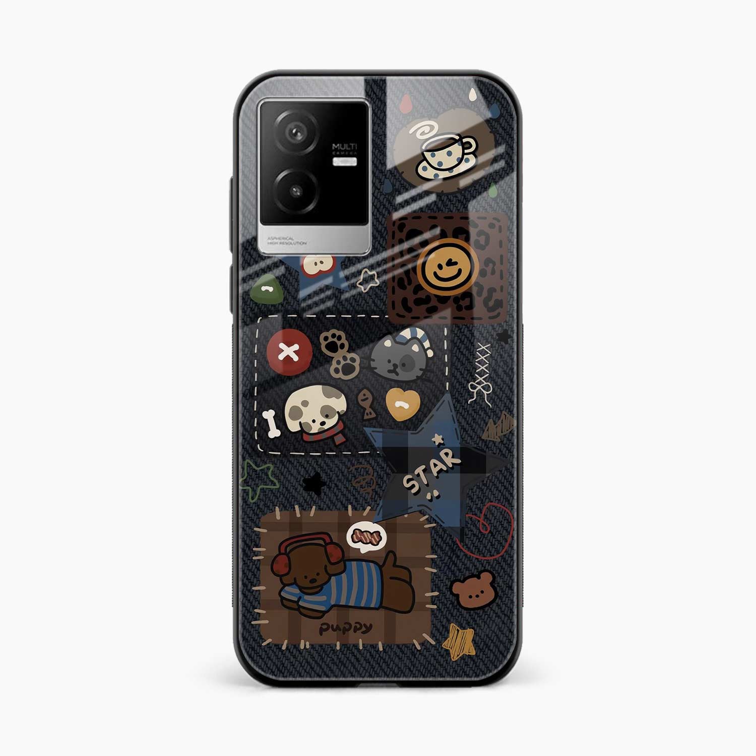 Cute Doodle Vivo Iqoo Z6x Back Cover