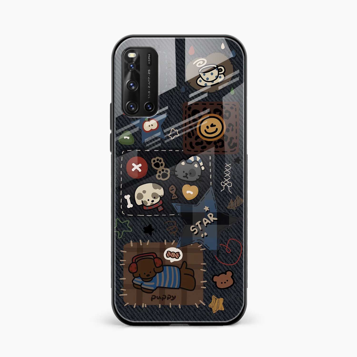 Cute Doodle Vivo V19 Back Cover