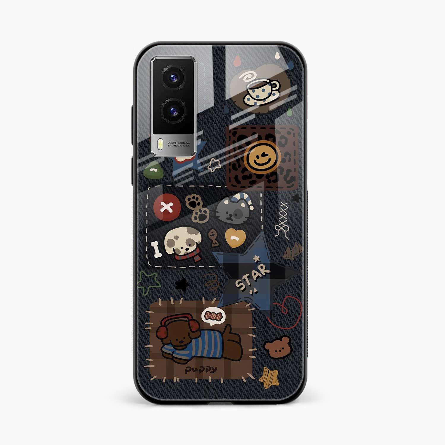 Cute Doodle Vivo V21e 5G Back Cover
