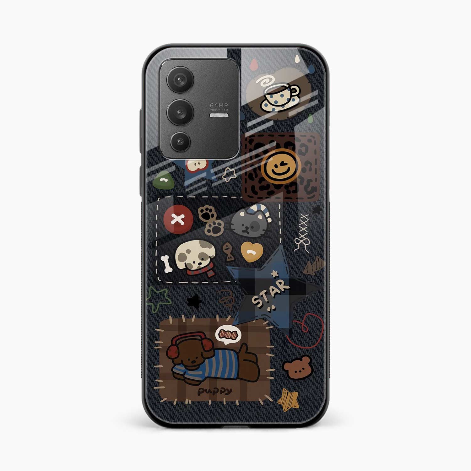 Cute Doodle Vivo V23 5G Back Cover