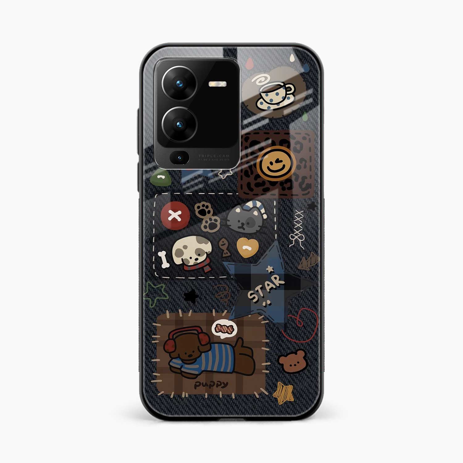 Cute Doodle Vivo V25 Pro Back Cover