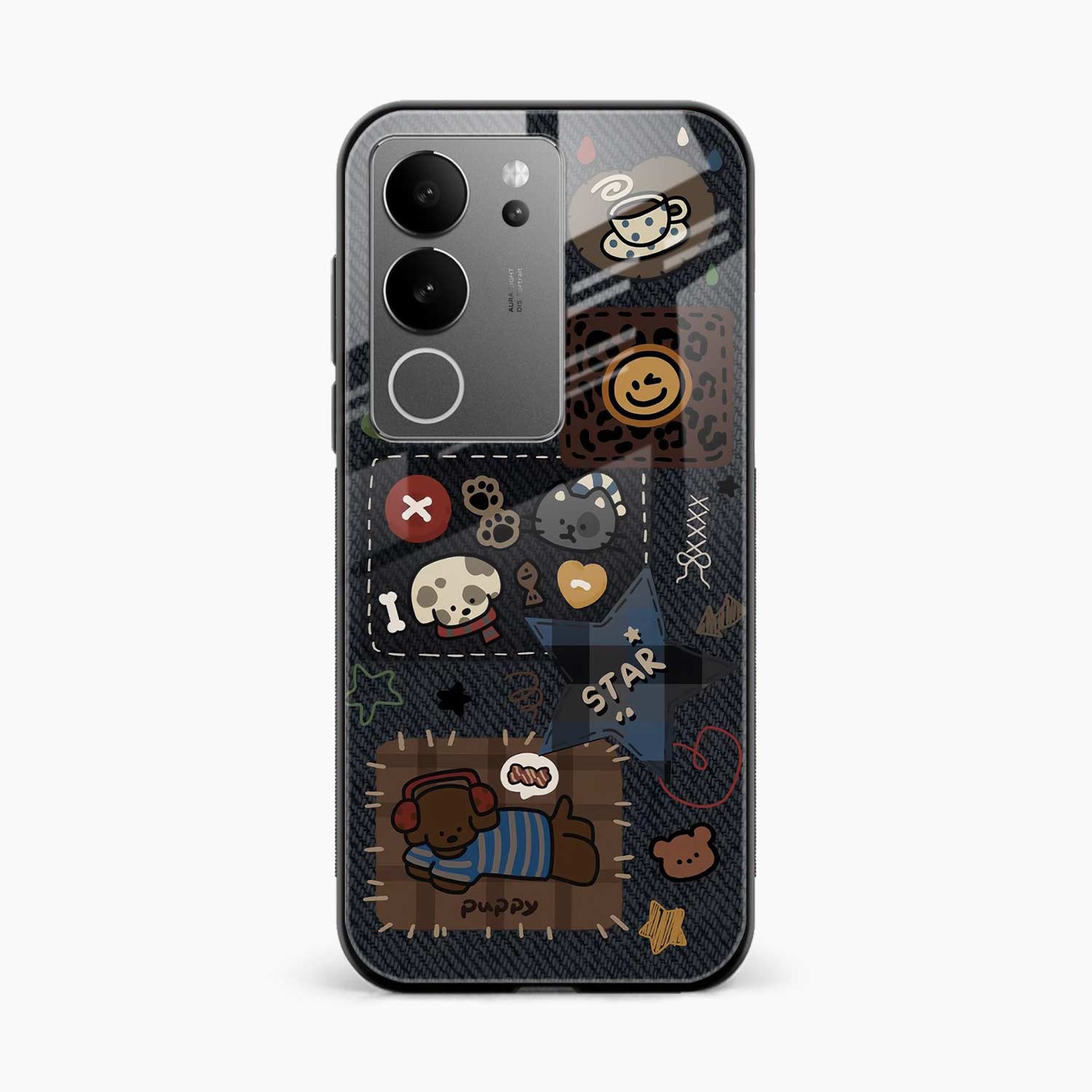 Cute Doodle Vivo V29 Pro Back Cover