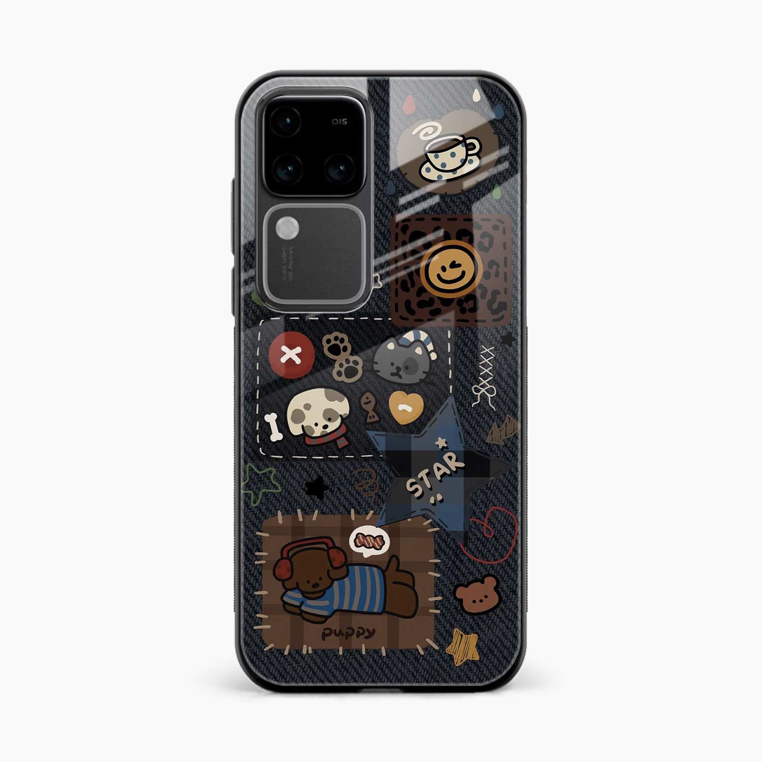 Cute Doodle Vivo V30 Back Cover