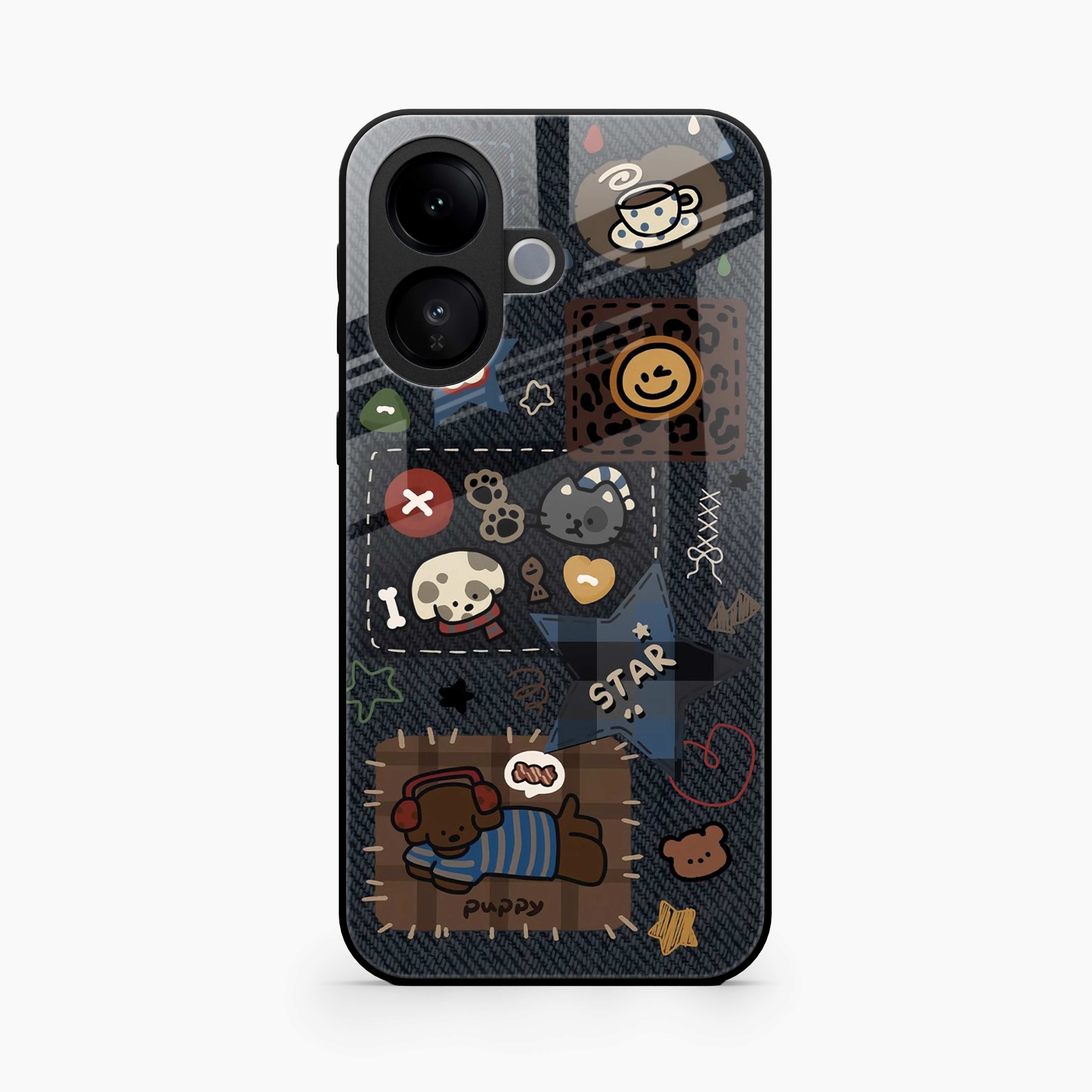 Cute Doodle Vivo V60 Lite 5G Back Cover