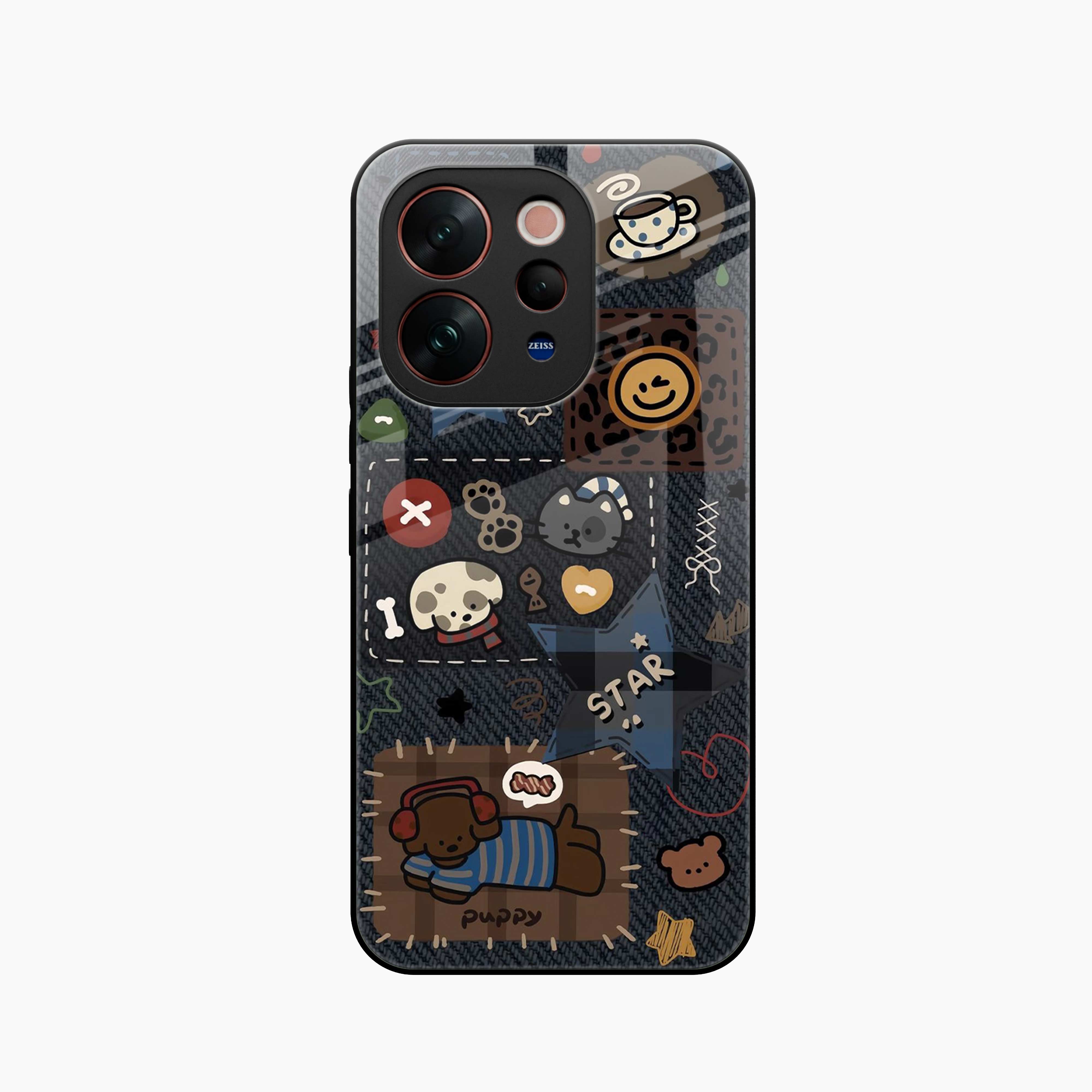 Cute Doodle Vivo V70 5G Back Cover