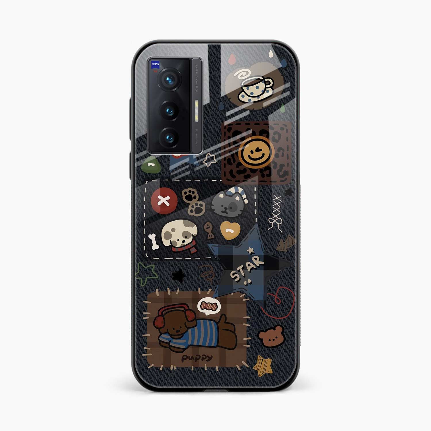 Cute Doodle Vivo X70 Back Cover