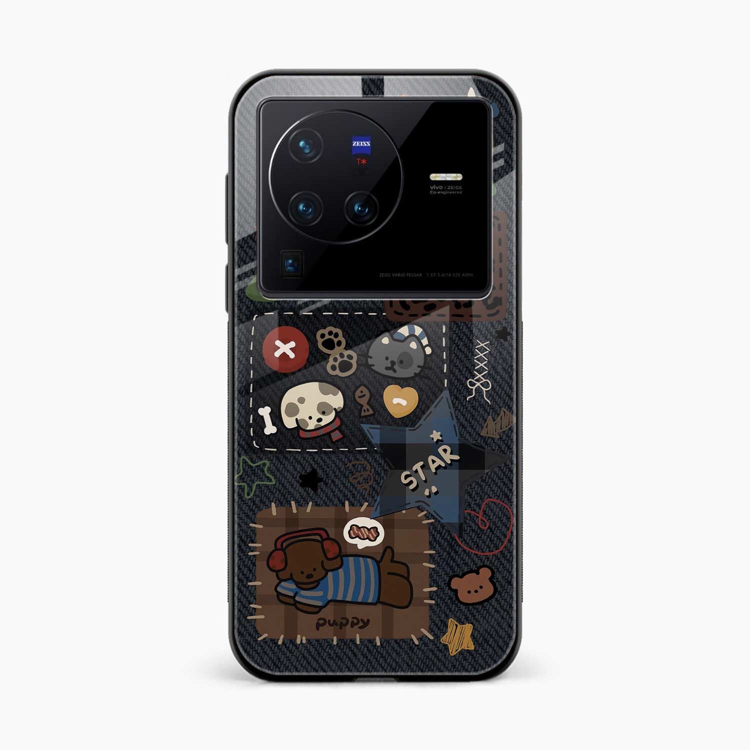 Cute Doodle Vivo X80 Pro Back Cover