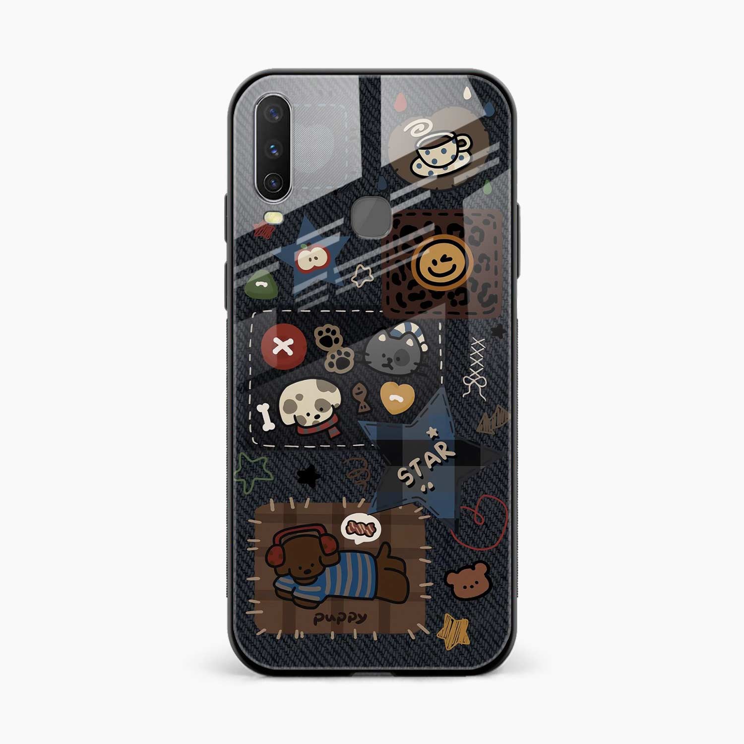 Cute Doodle Vivo Y12 Back Cover