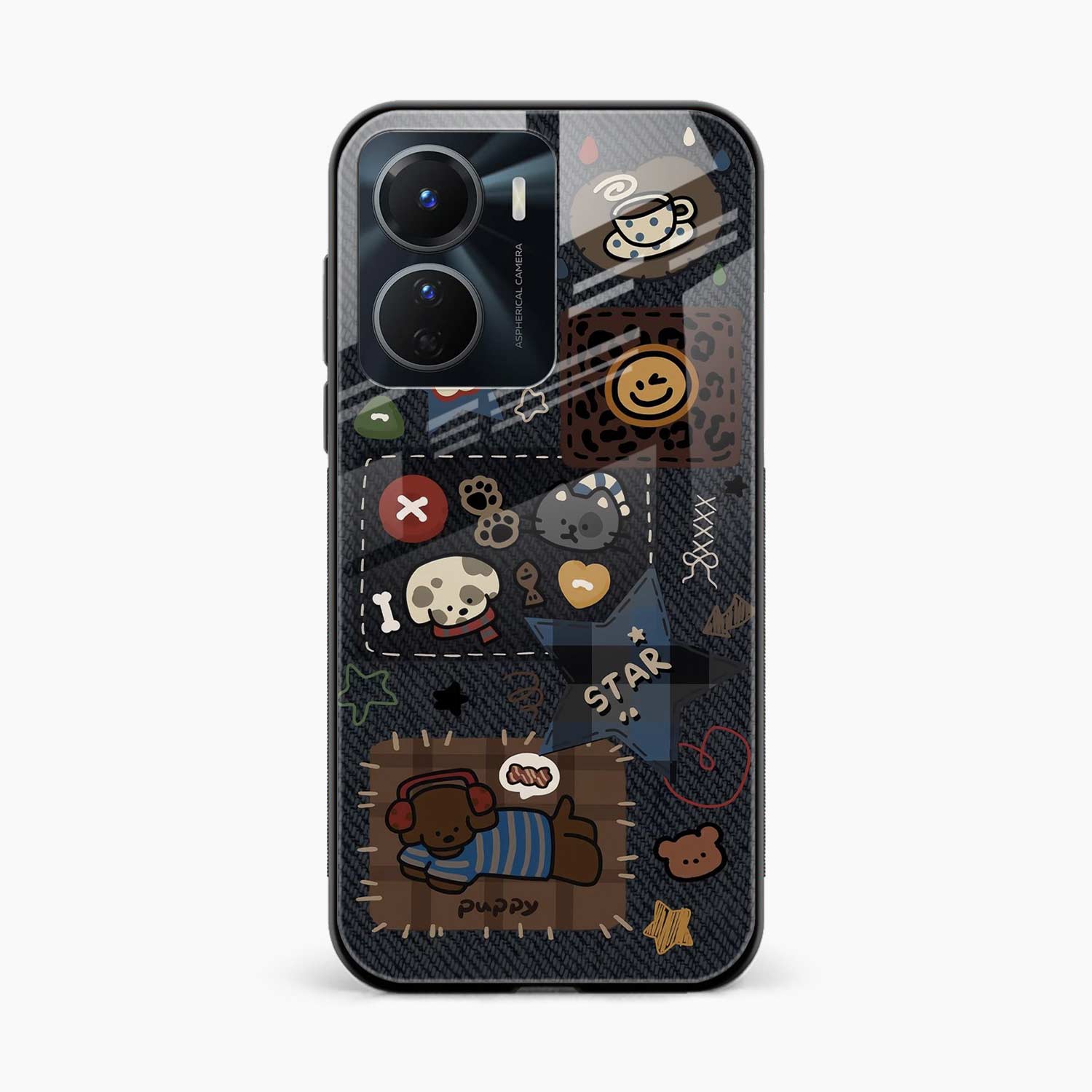 Cute Doodle Vivo Y16 Back Cover