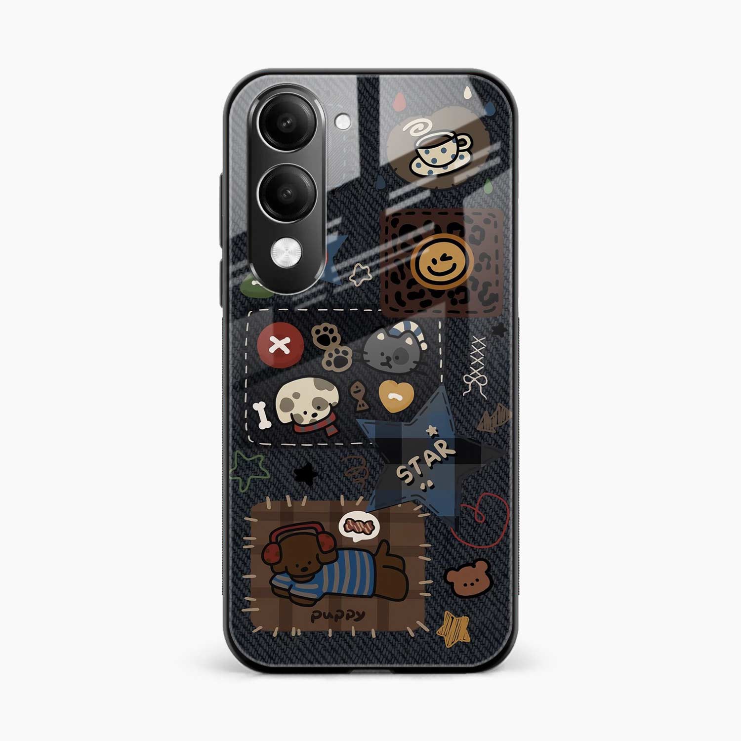 Cute Doodle Vivo Y19e Back Cover