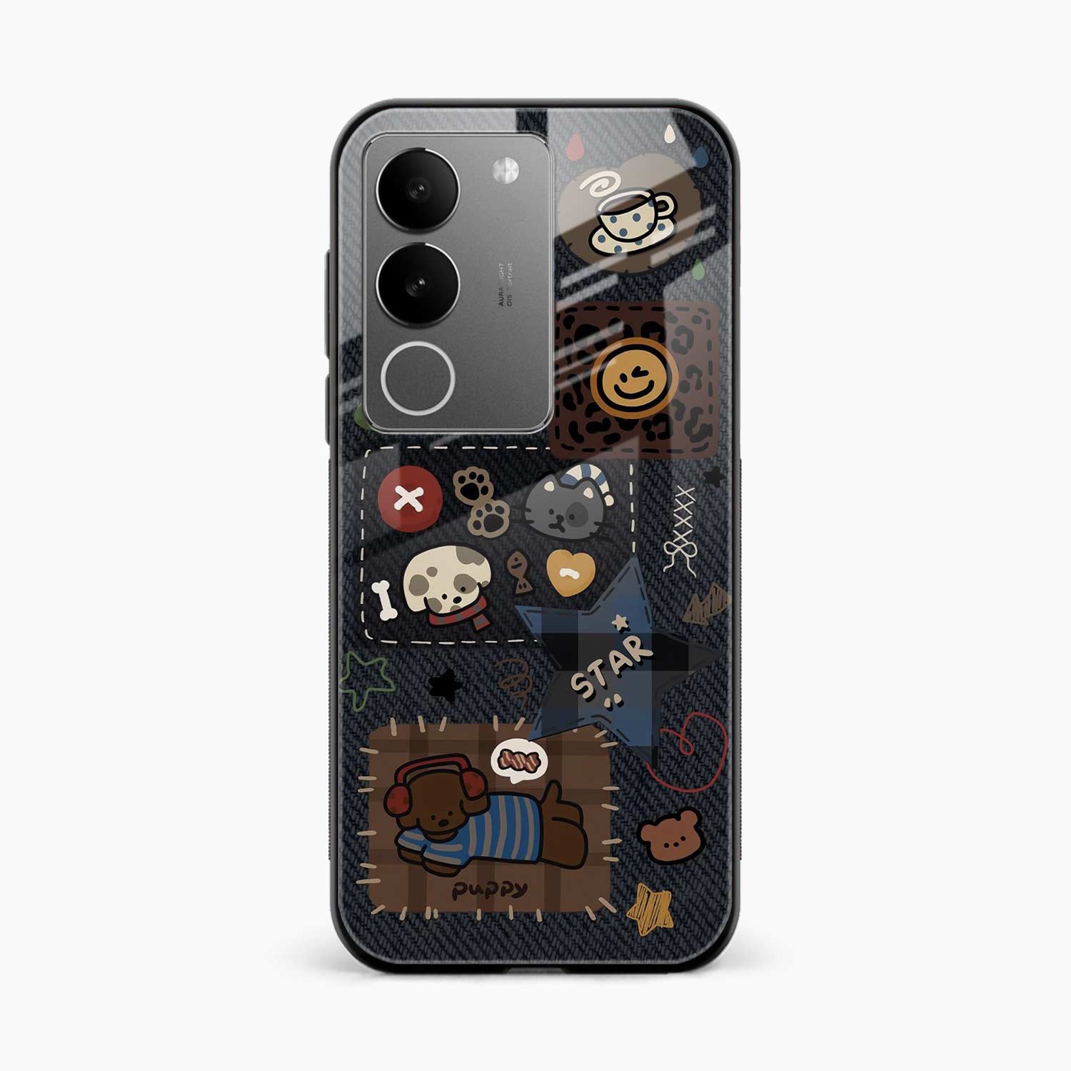 Cute Doodle Vivo Y200 Back Cover