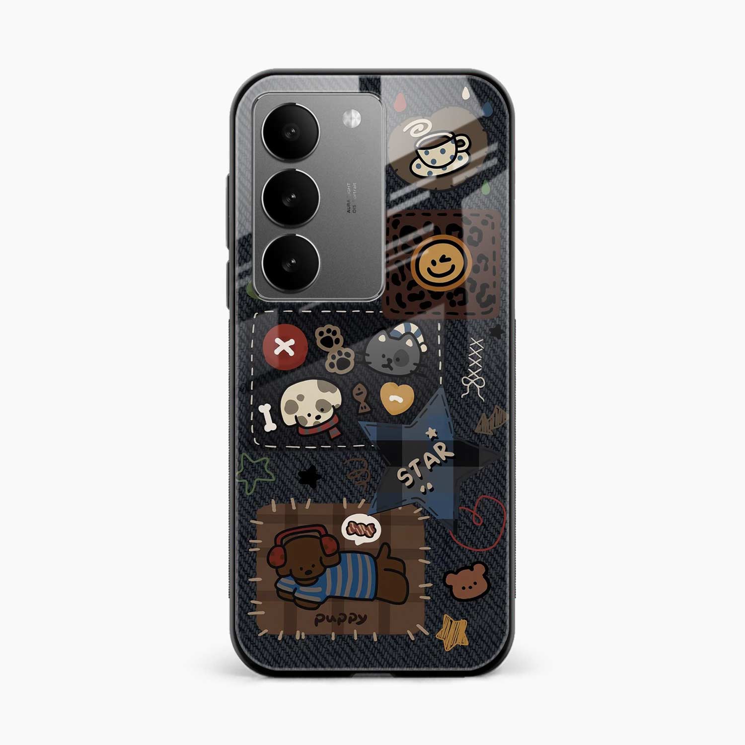 Cute Doodle Vivo Y200e Back Cover