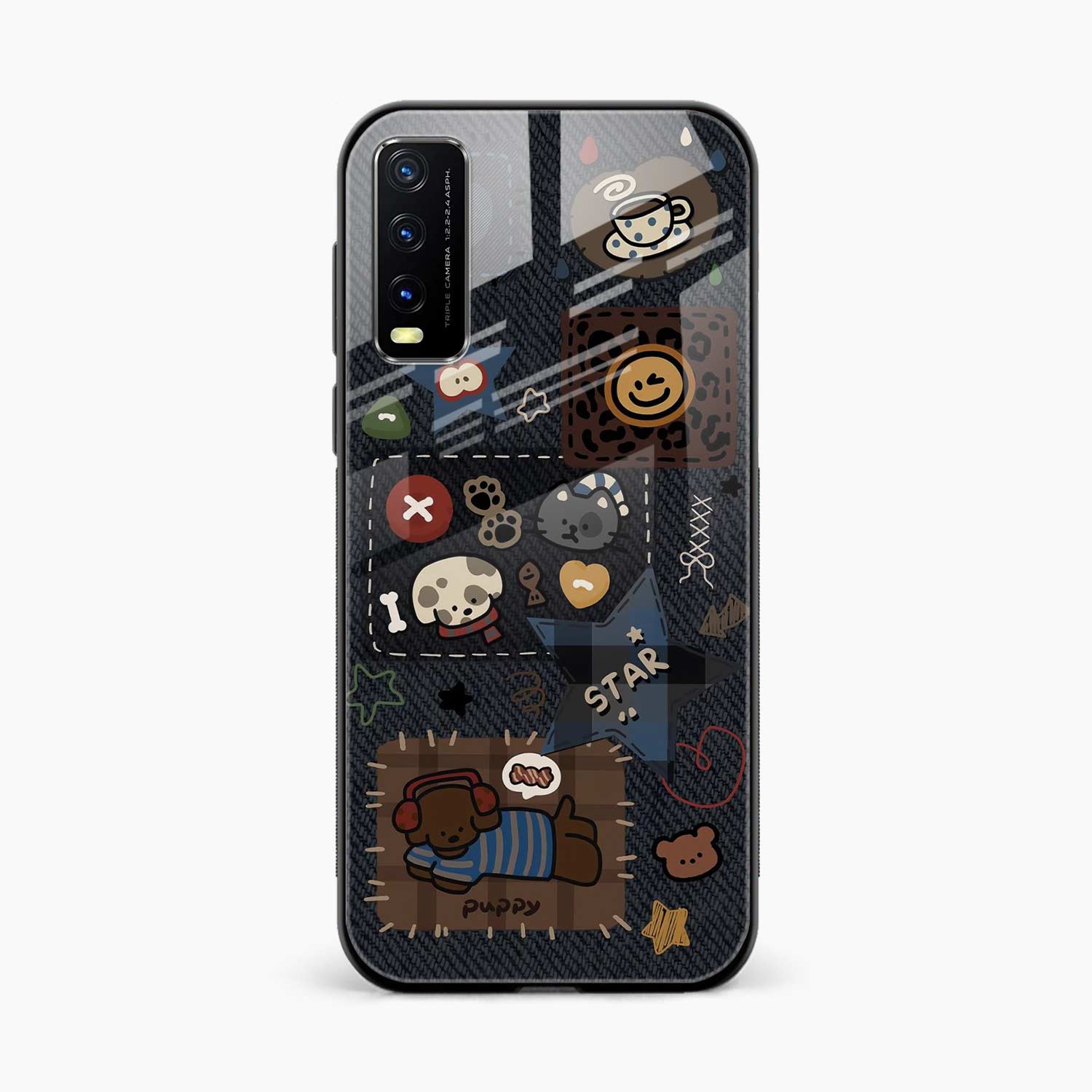Cute Doodle Vivo Y20 Back Cover