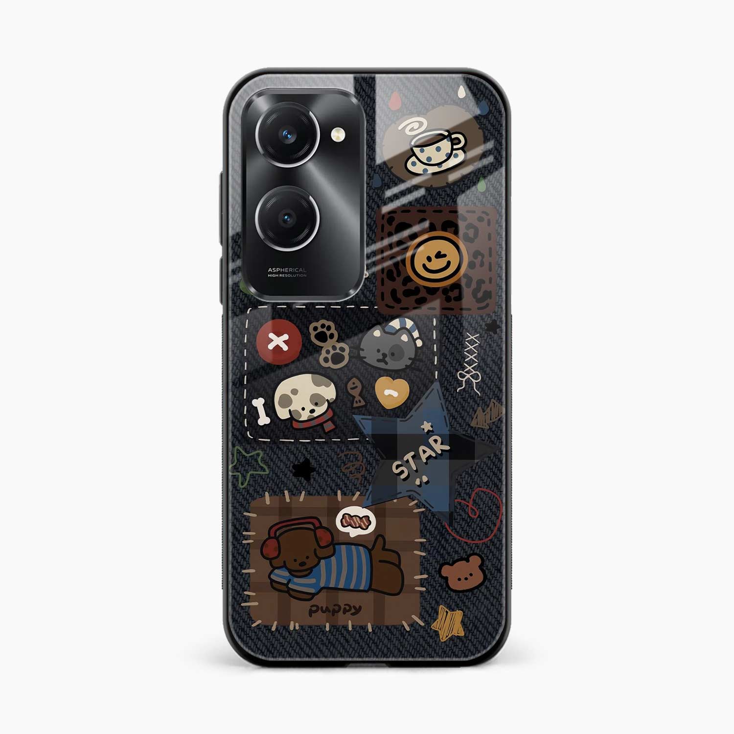 Cute Doodle Vivo Y28s 5G Back Cover