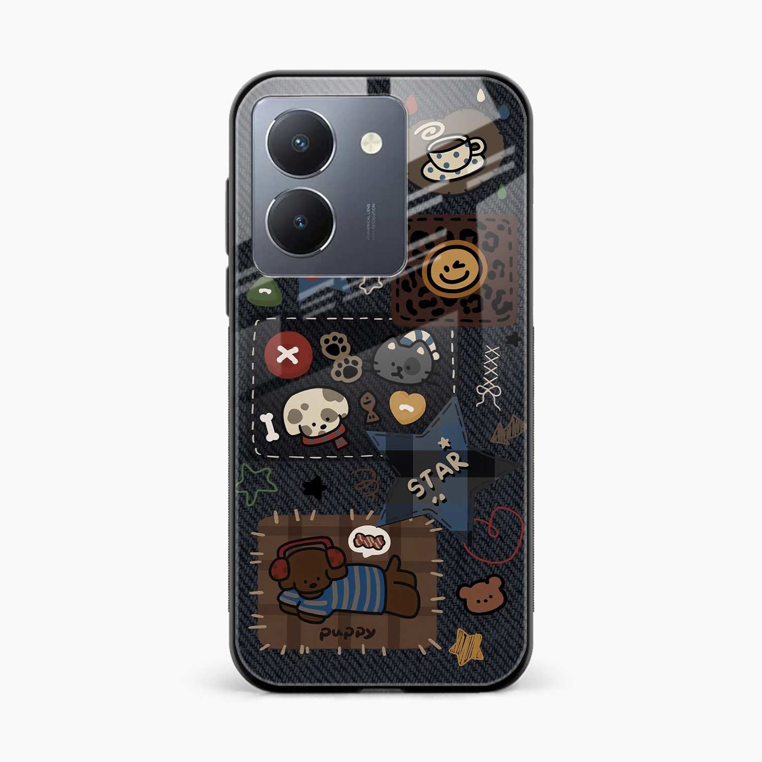 Cute Doodle Vivo Y36 Back Cover
